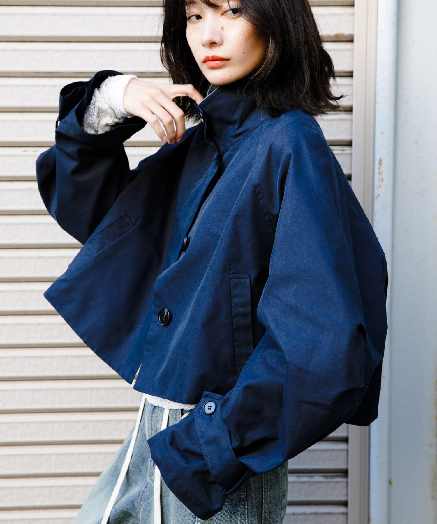 身長：159cm サイズ：one