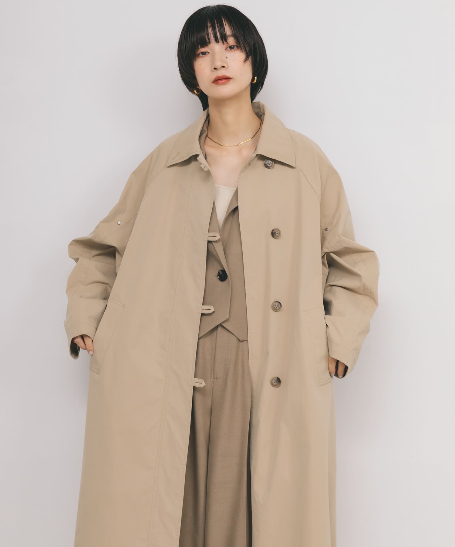 身長：159cm サイズ：one