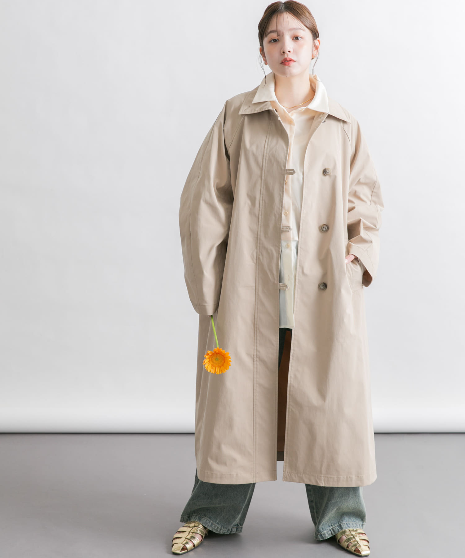 身長：160cm サイズ：one