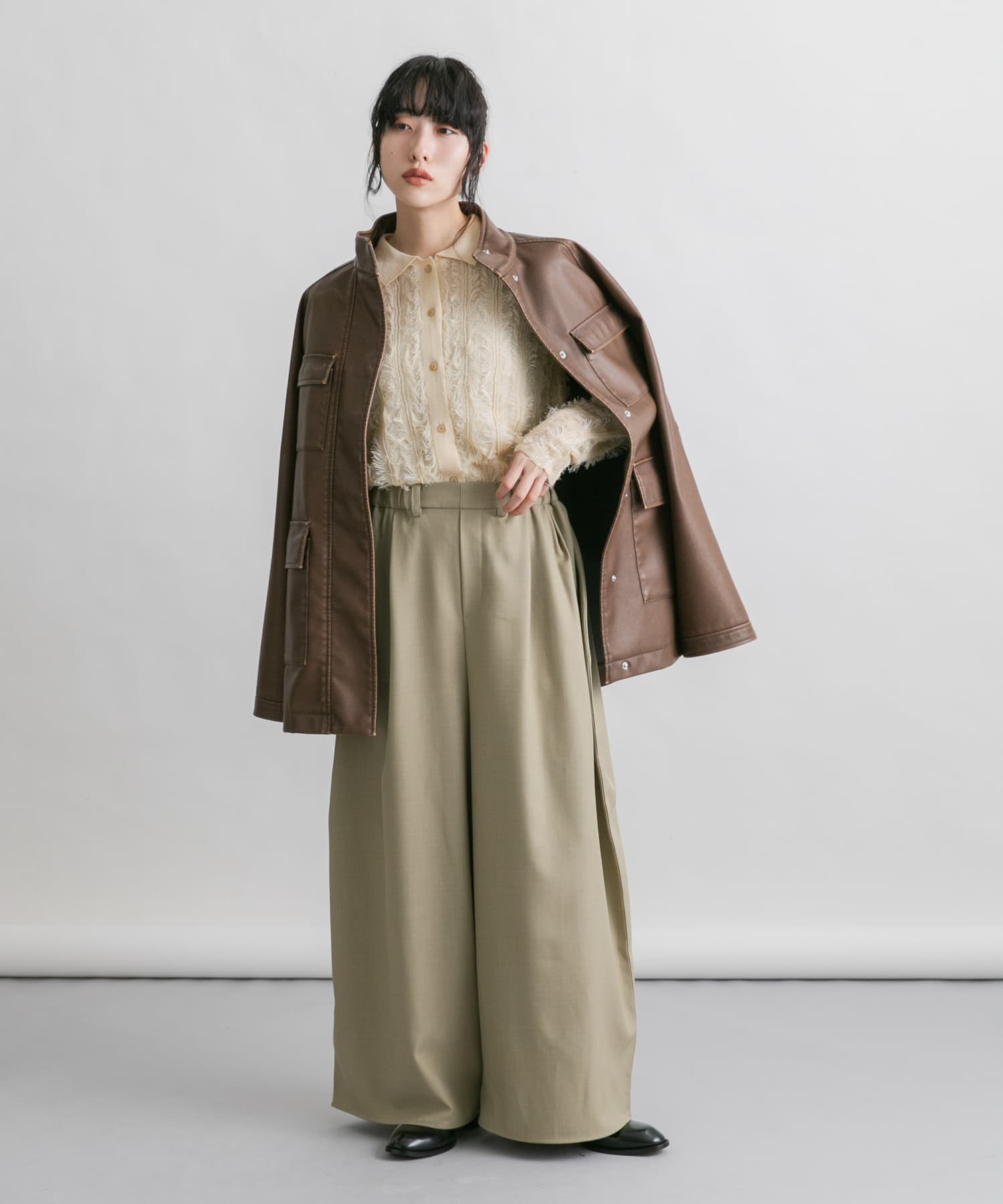 身長：160cm サイズ：one