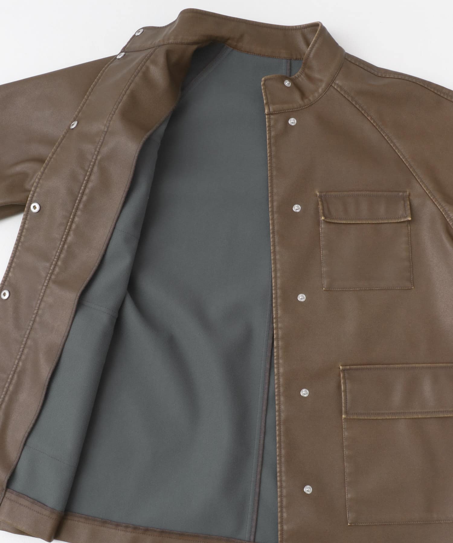 ウォッシュドサファリジャケット BROWN one