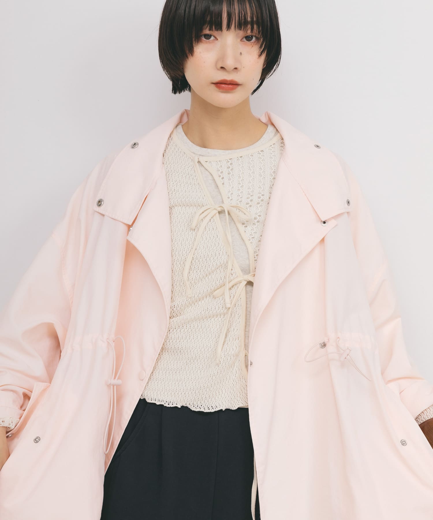 身長：159cm サイズ：one