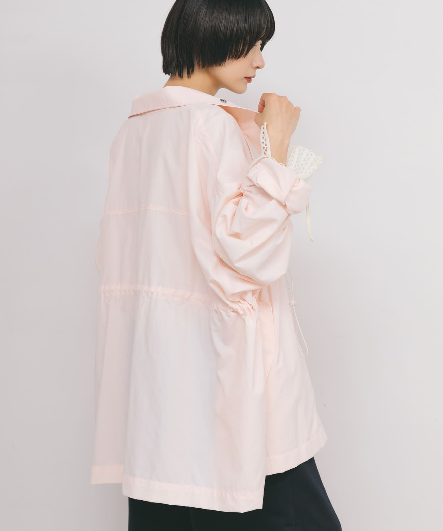 身長：159cm サイズ：one