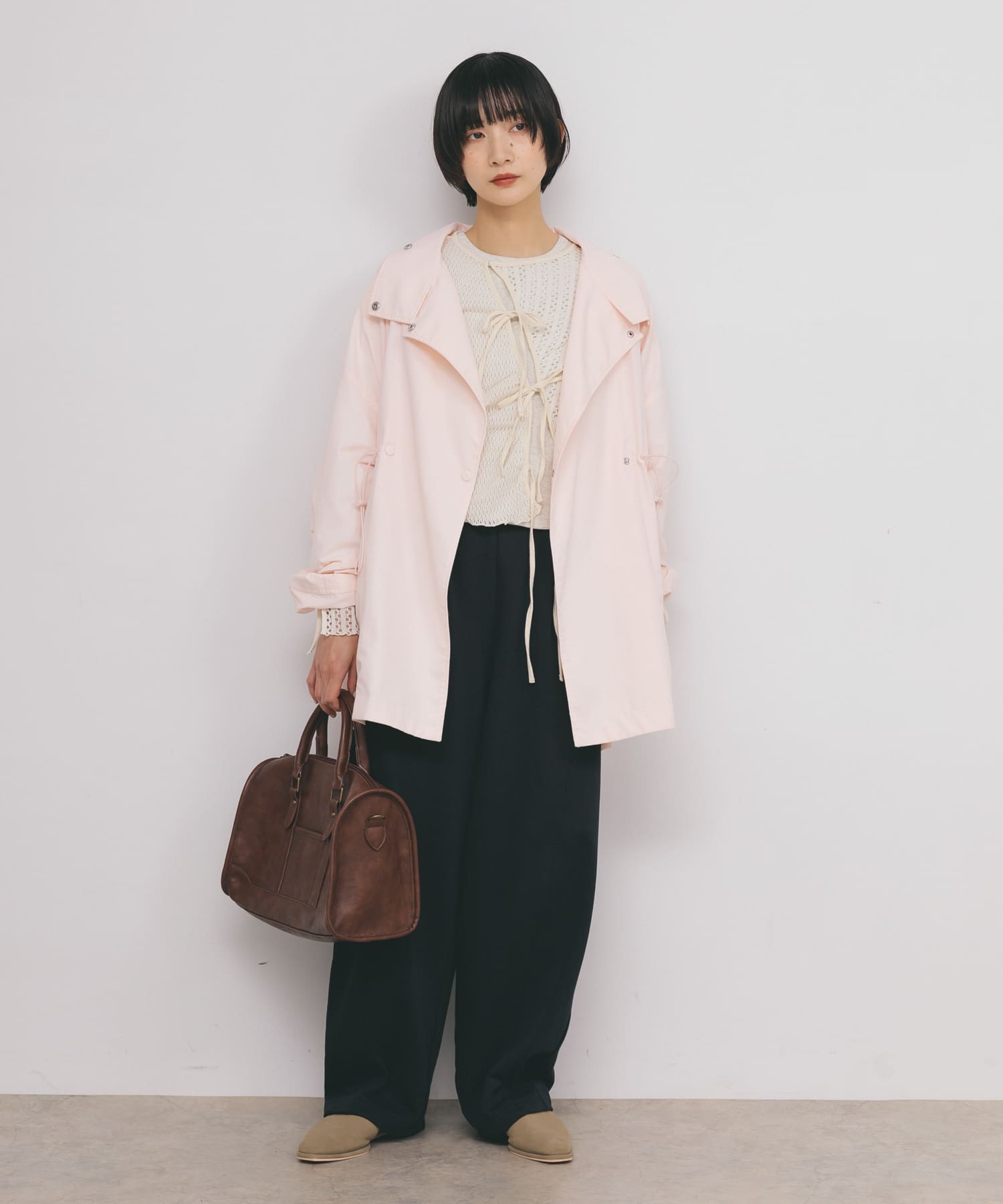 身長：159cm サイズ：one