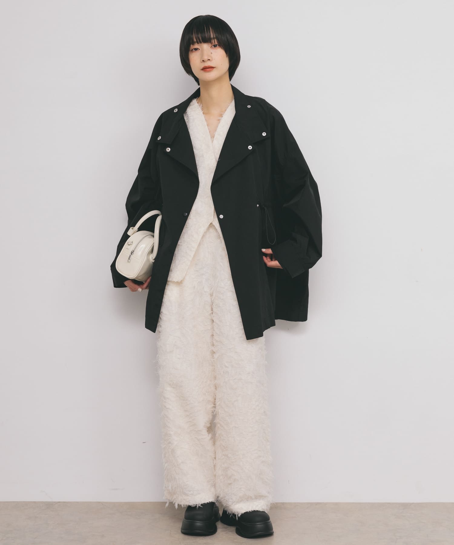身長：159cm サイズ：one