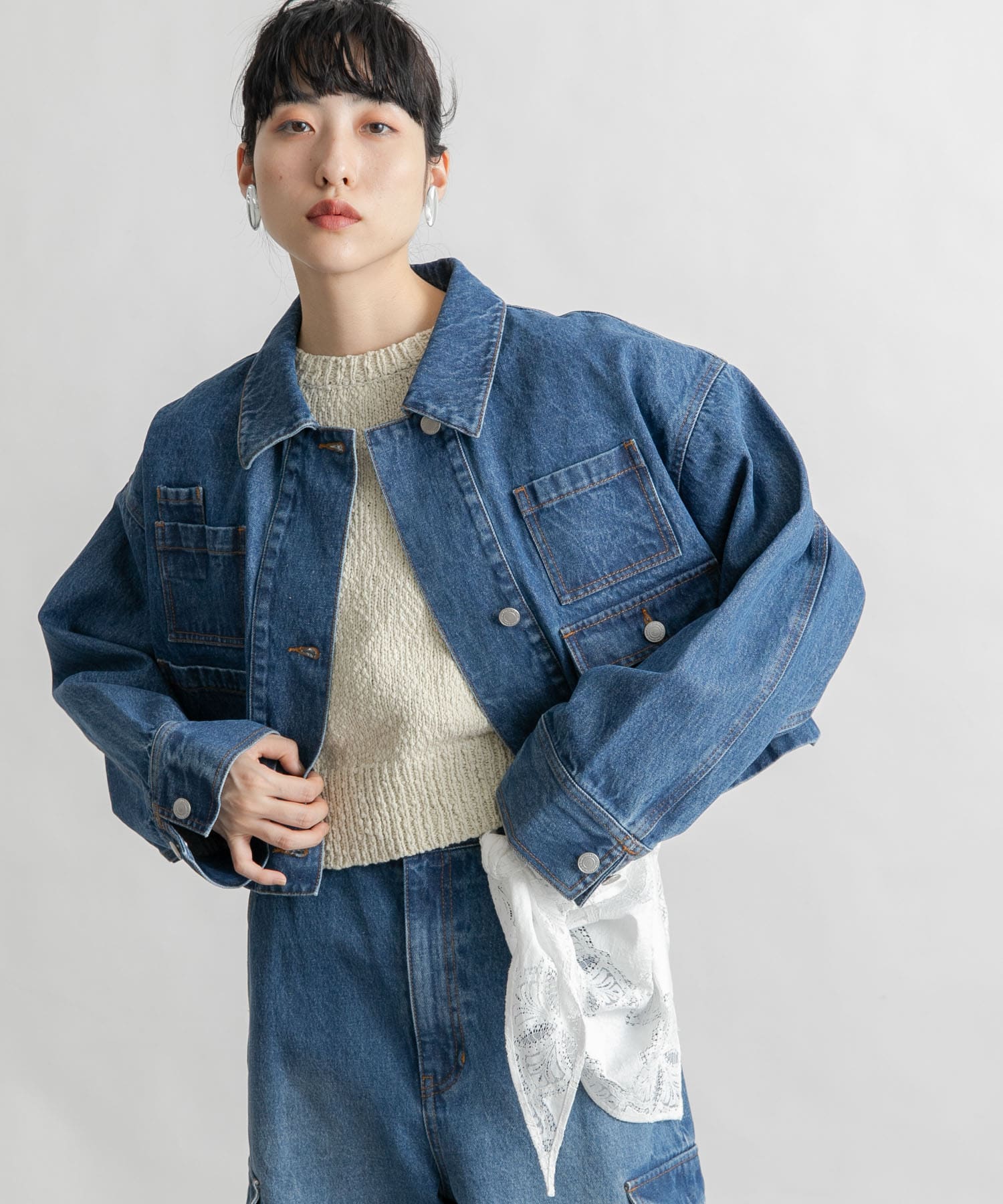 身長：160cm サイズ：one