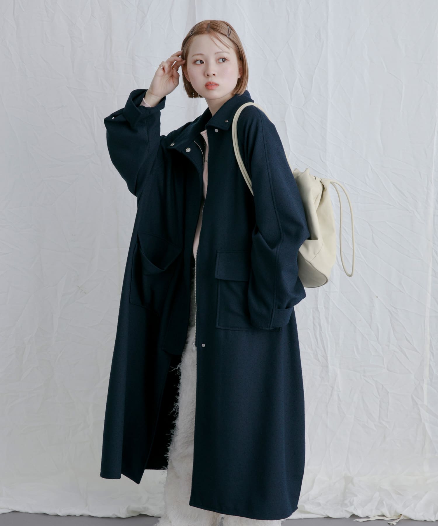 身長：153cm サイズ：one