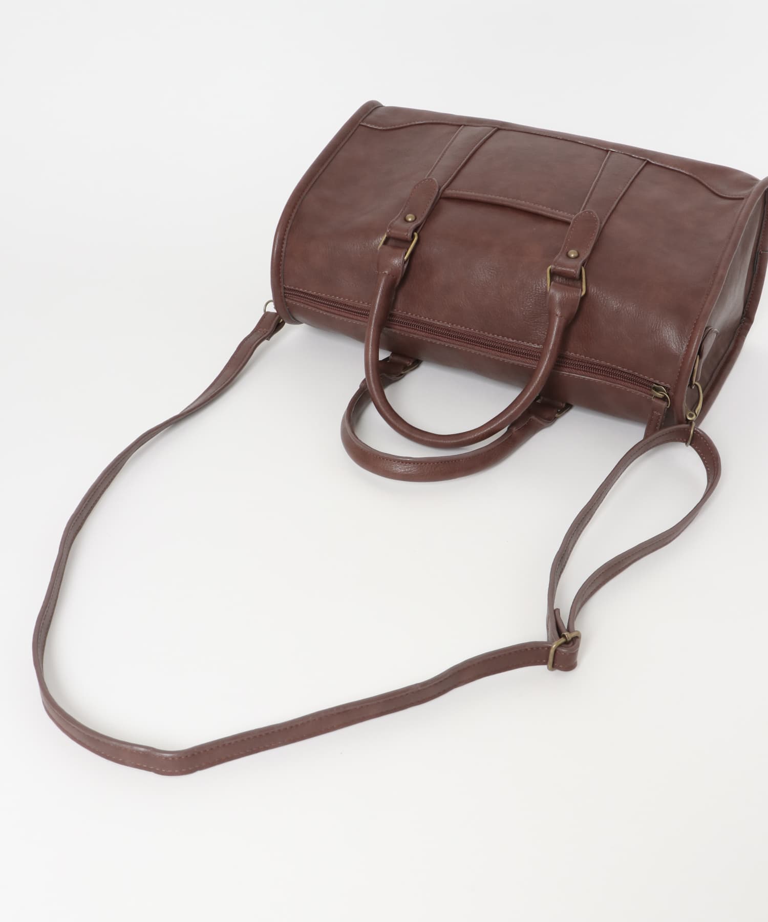 ヴィンテージライクボストンBAG BROWN one