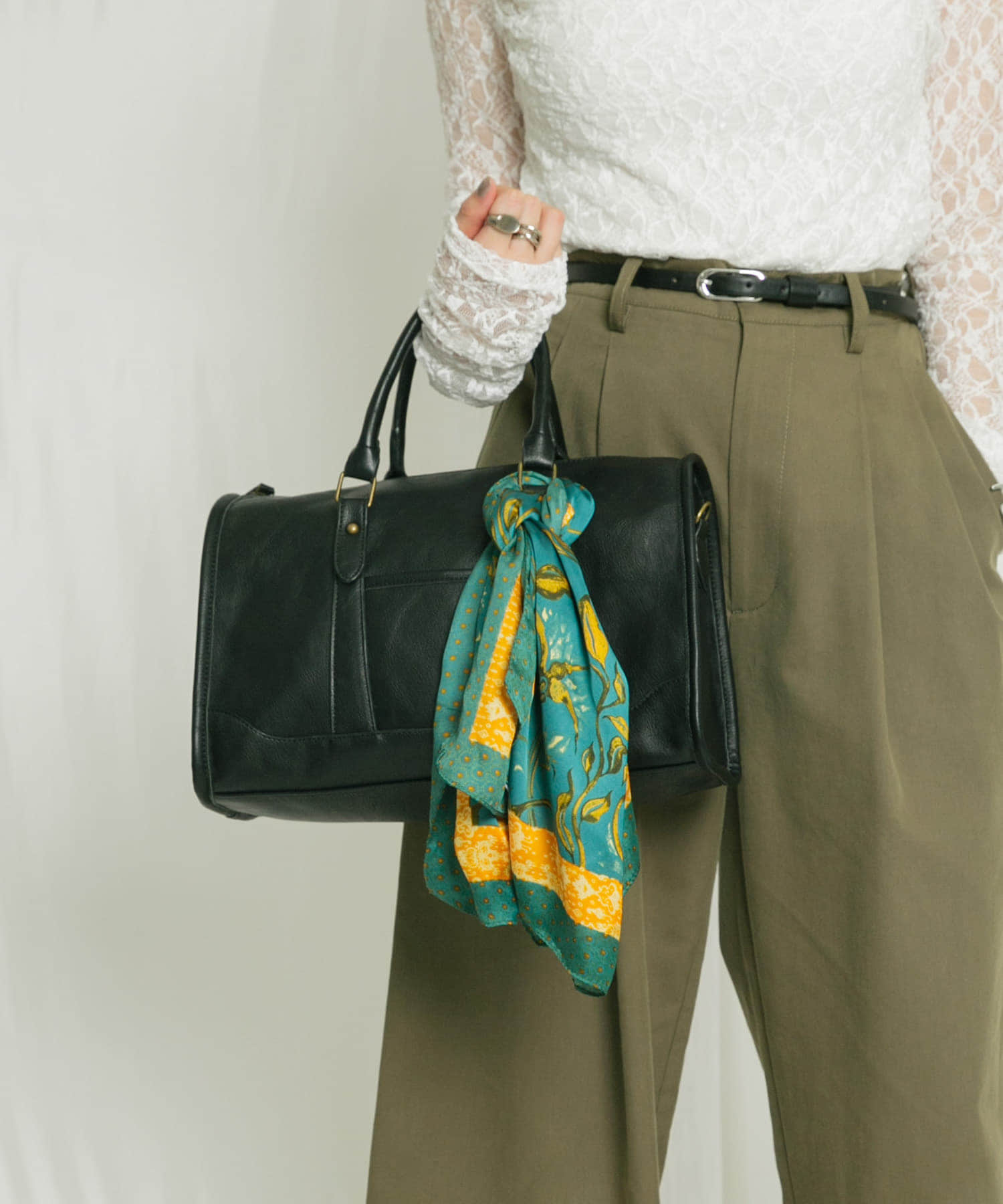 ヴィンテージライクボストンBAG BLACK one