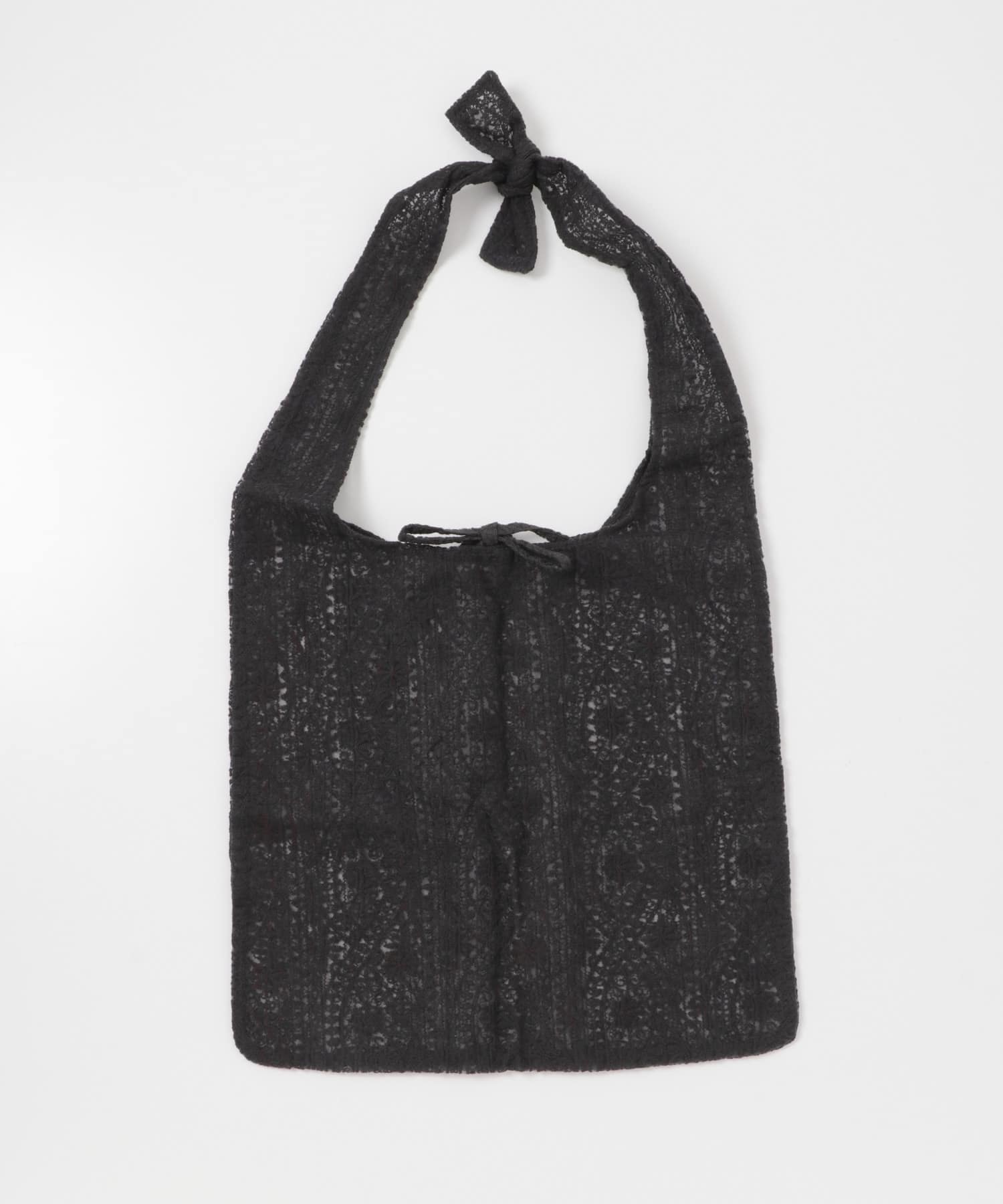 シアーエンブロイダリーBAG CHARCOAL one