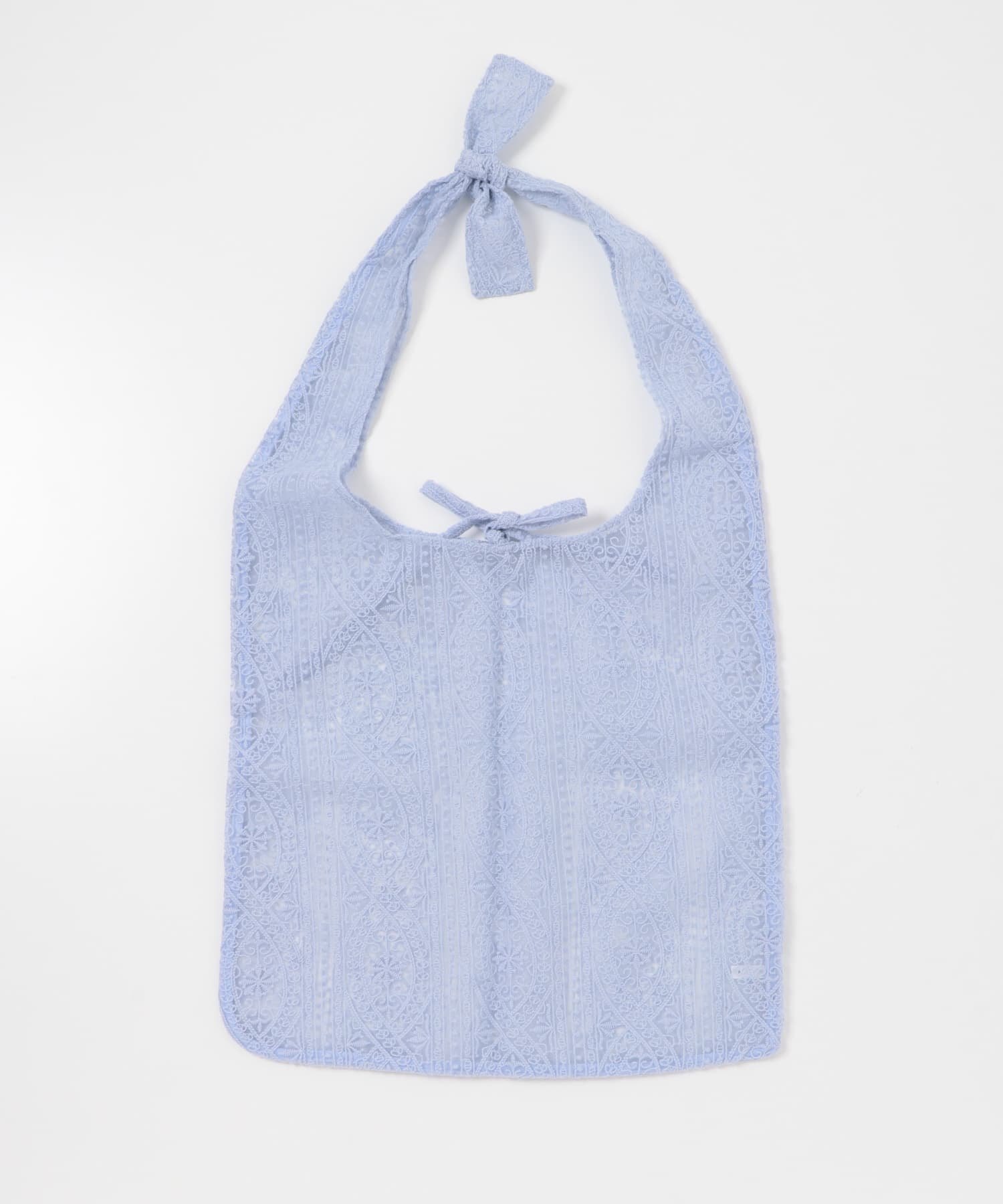 シアーエンブロイダリーBAG L.BLUE one