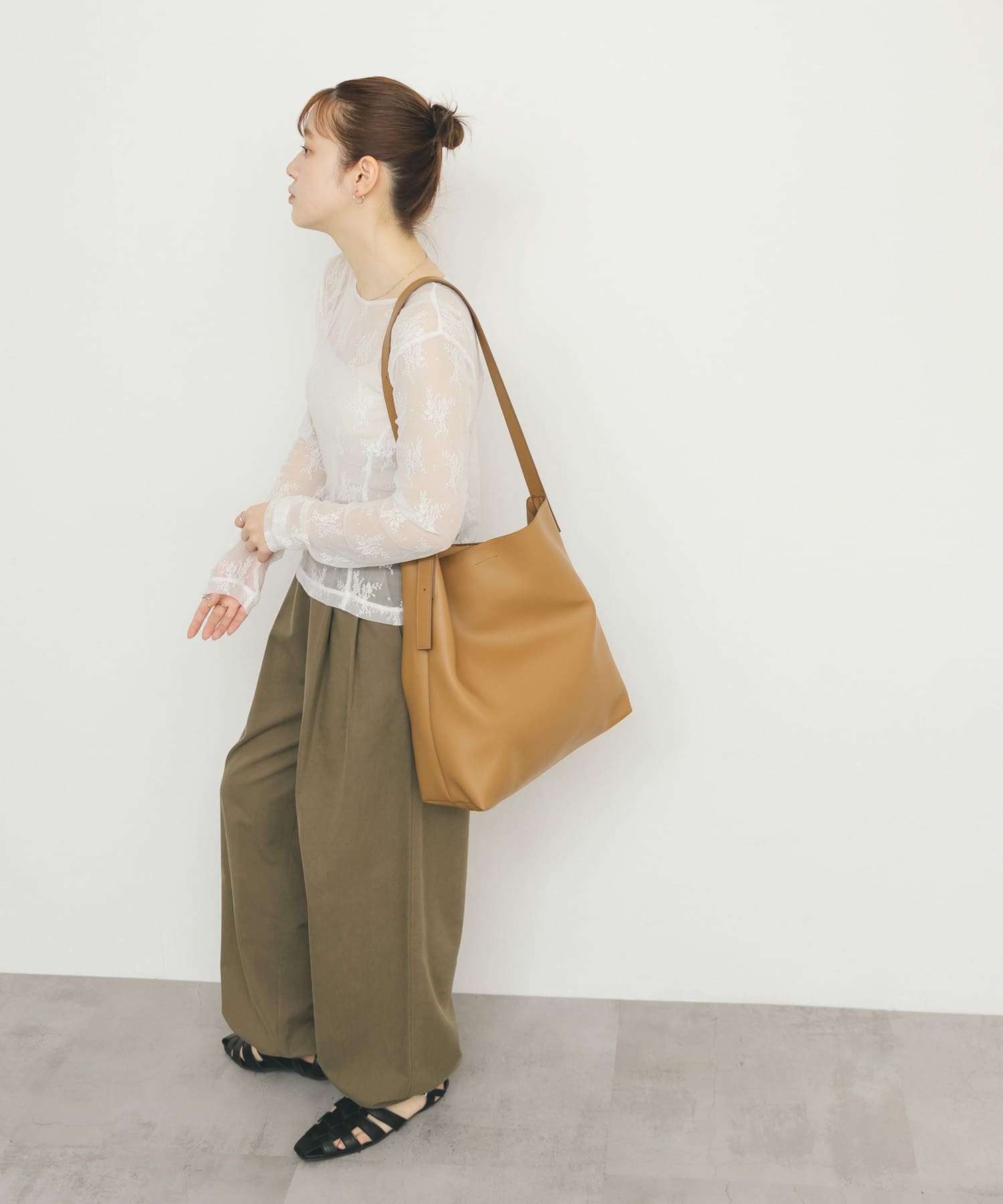 ソフトイージーバケットBAG BROWN one