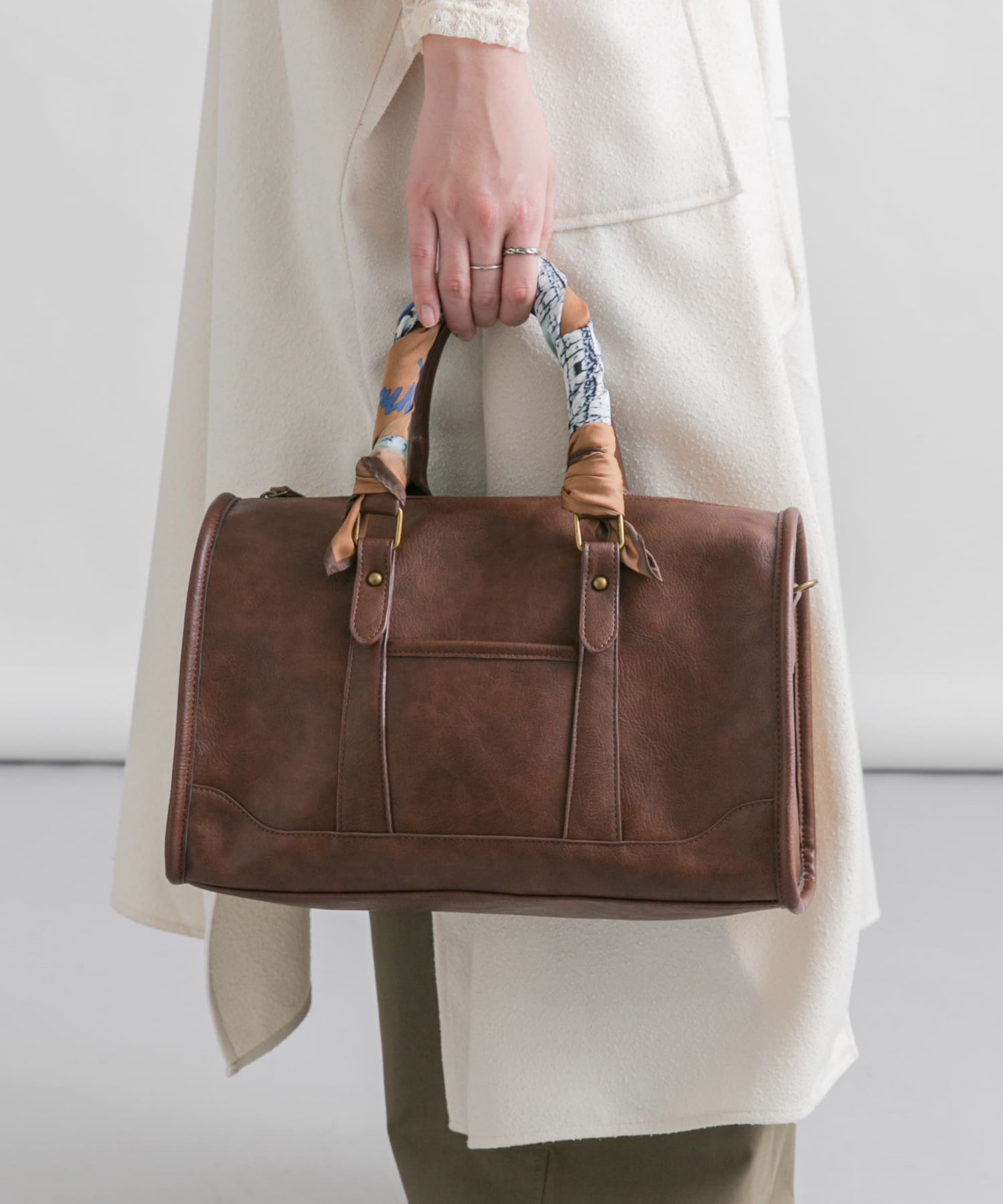 コロッセオスカーフ BROWN one