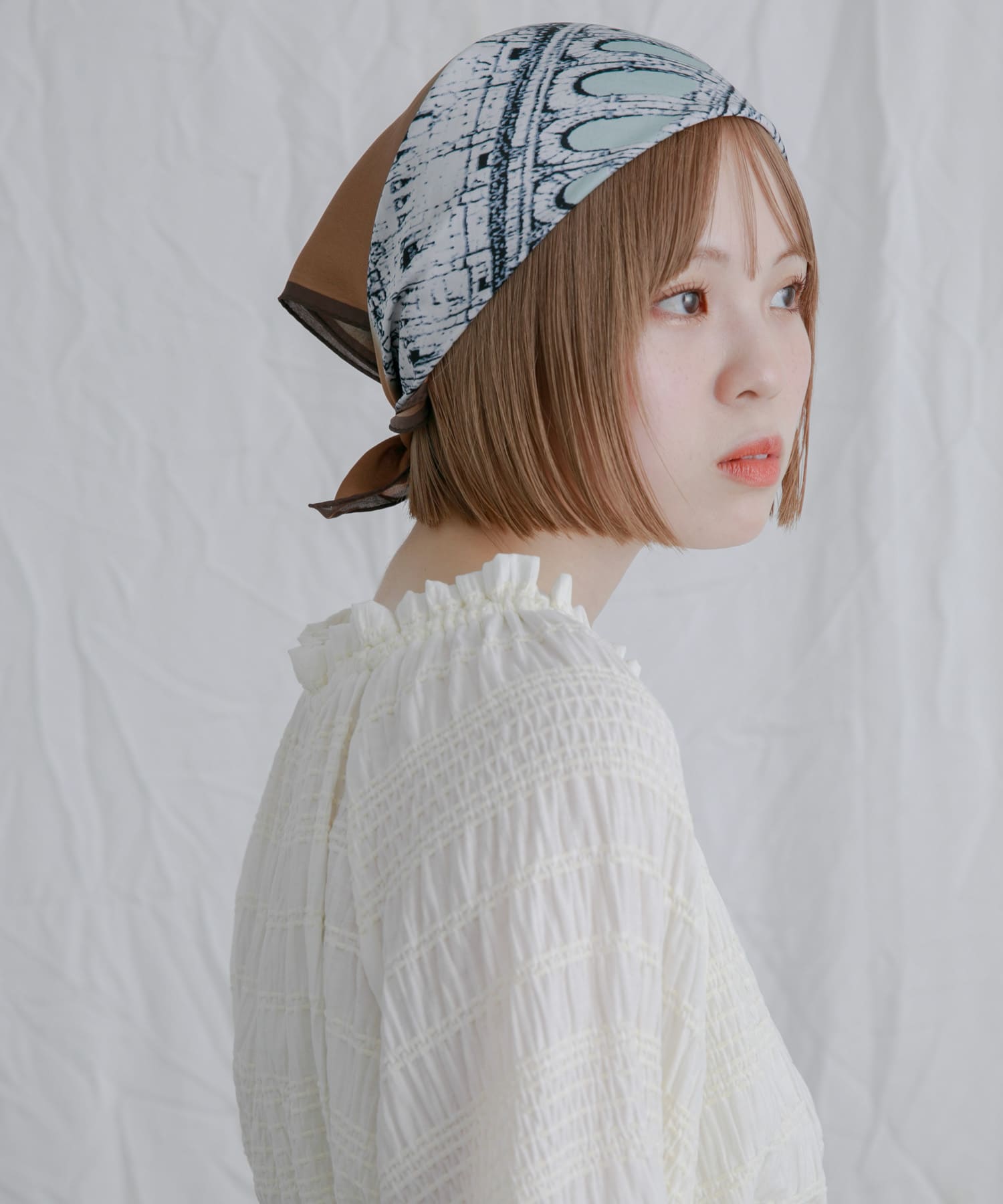 コロッセオスカーフ BROWN one