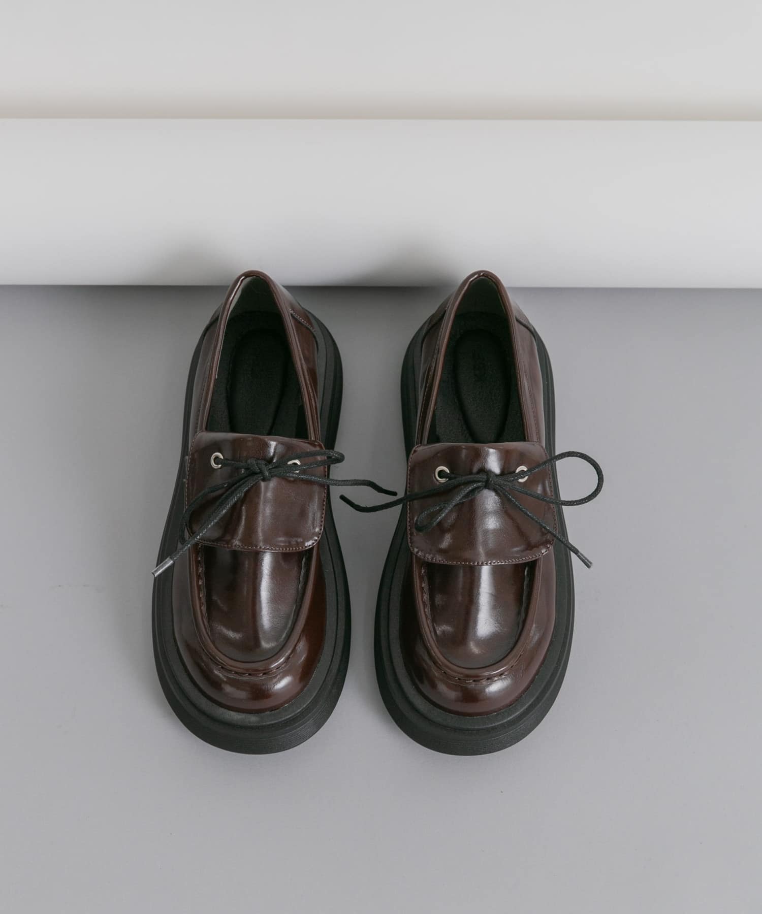 シュータンデザインローファー BROWN 37