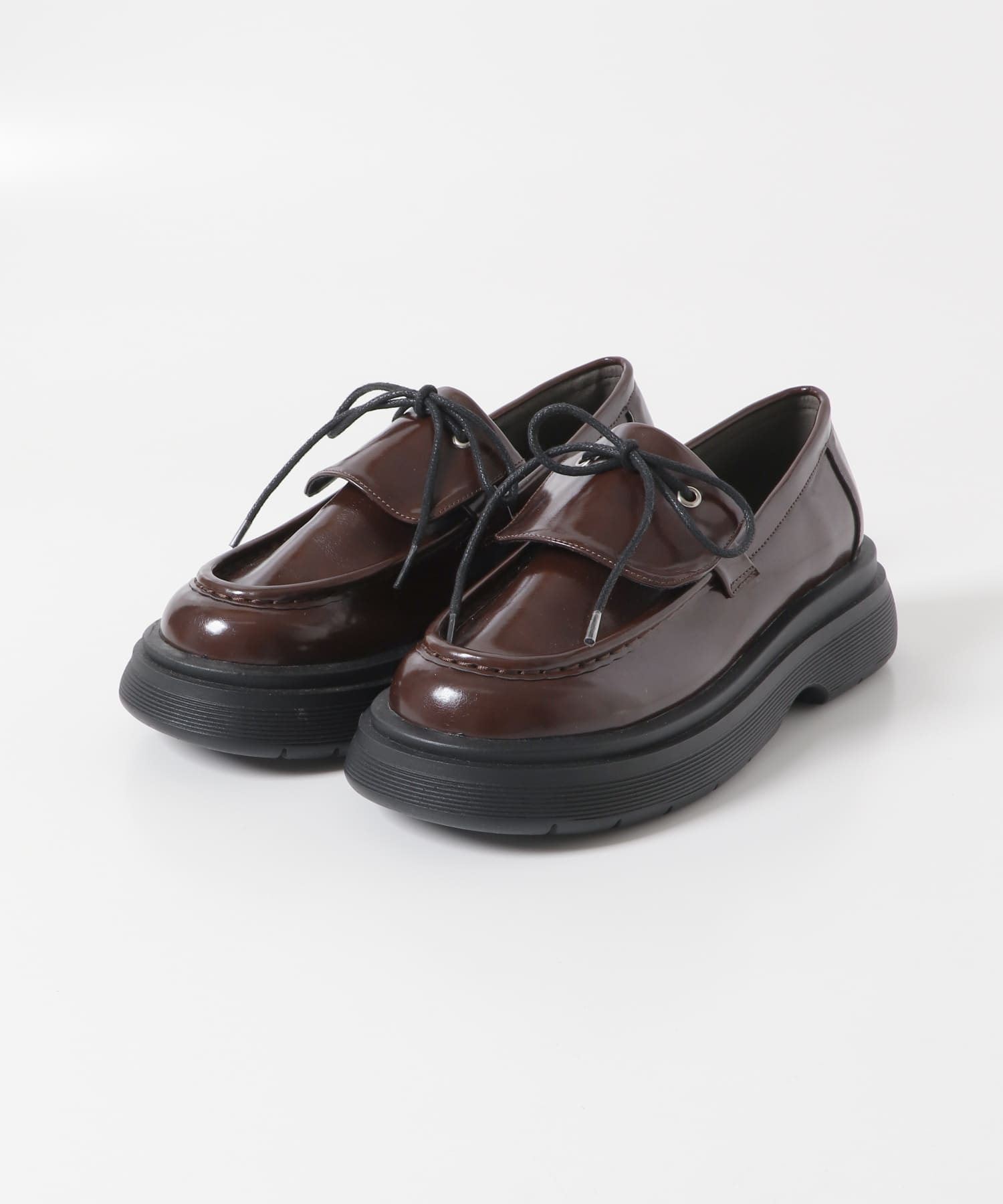シュータンデザインローファー BROWN 37