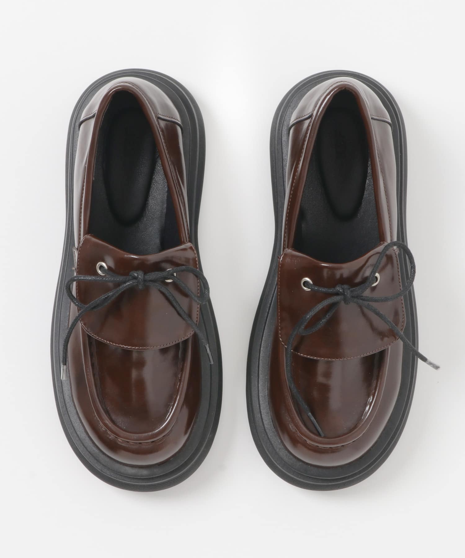 シュータンデザインローファー BROWN 37
