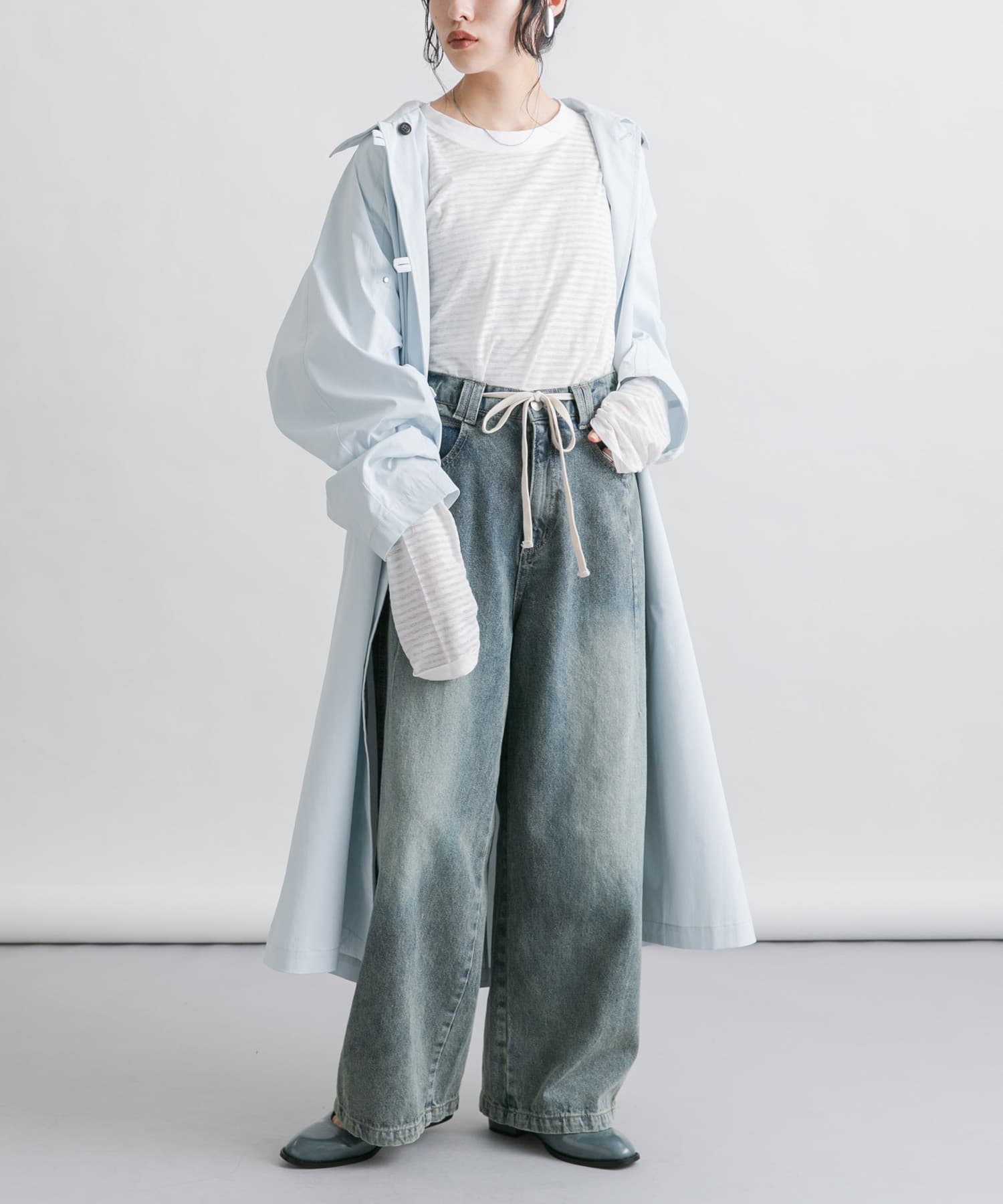 メリージェーンローファー BLUE 36
