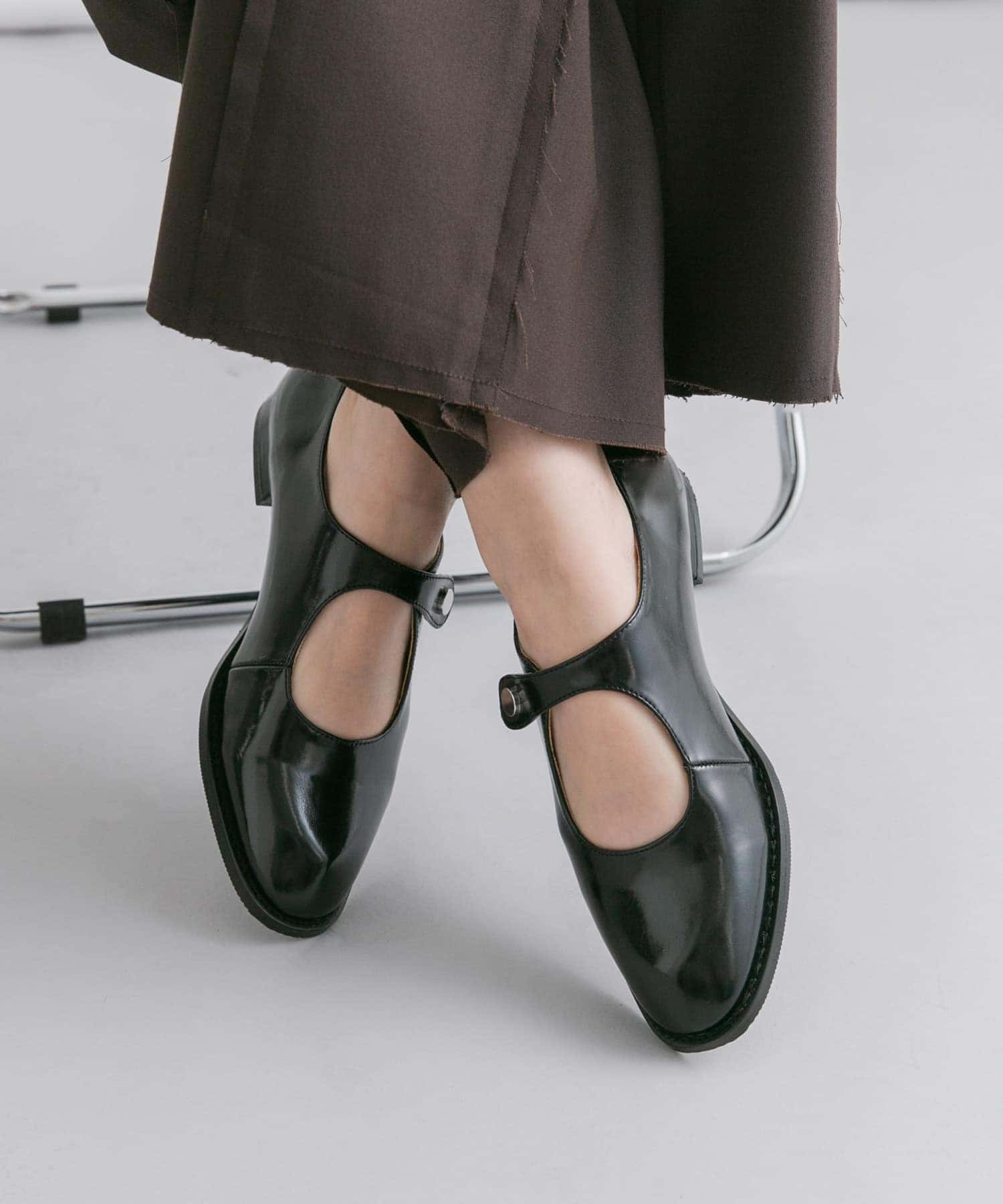 メリージェーンローファー BLACK 36