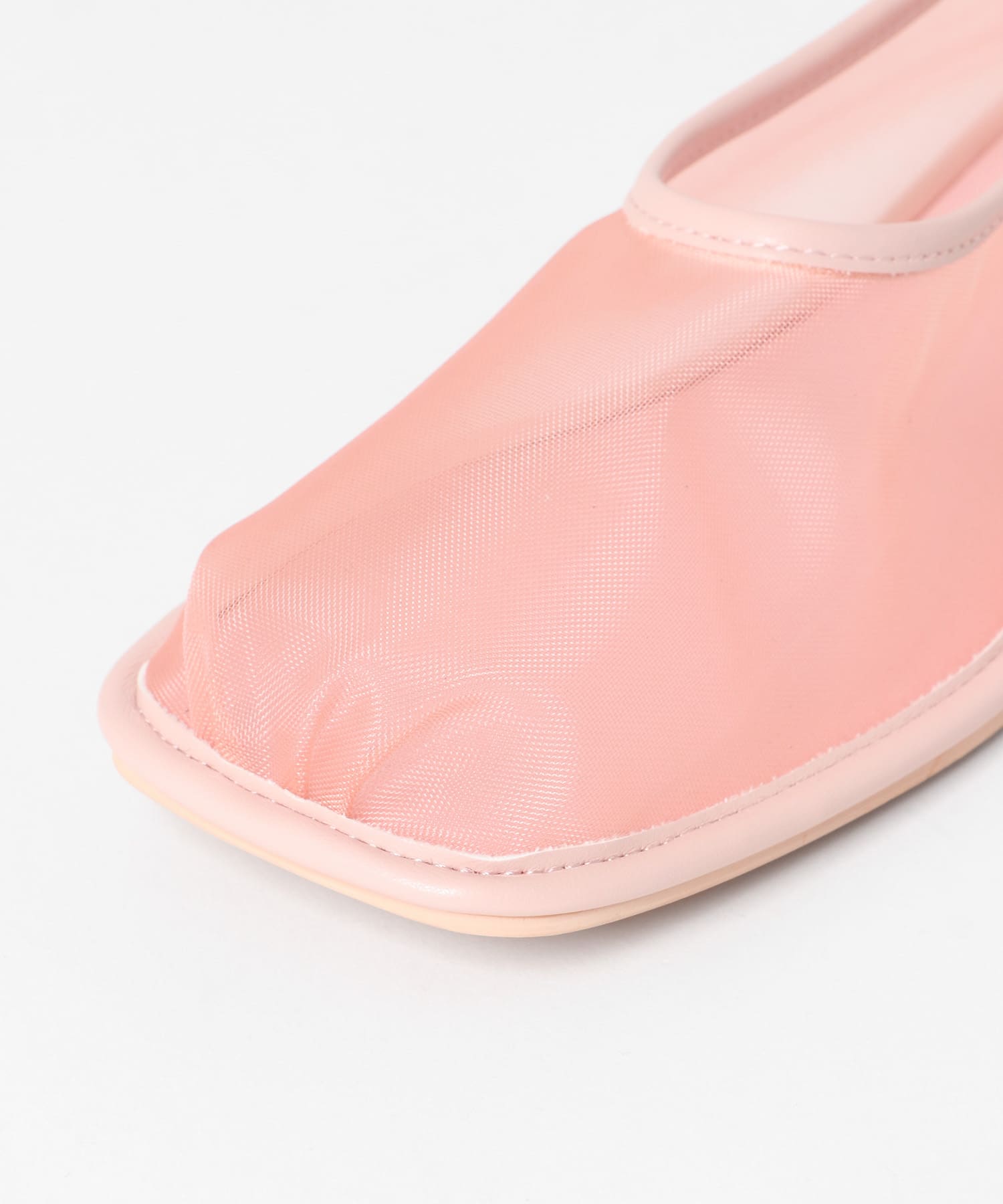 ギャザートゥメッシュシューズ PINK 37