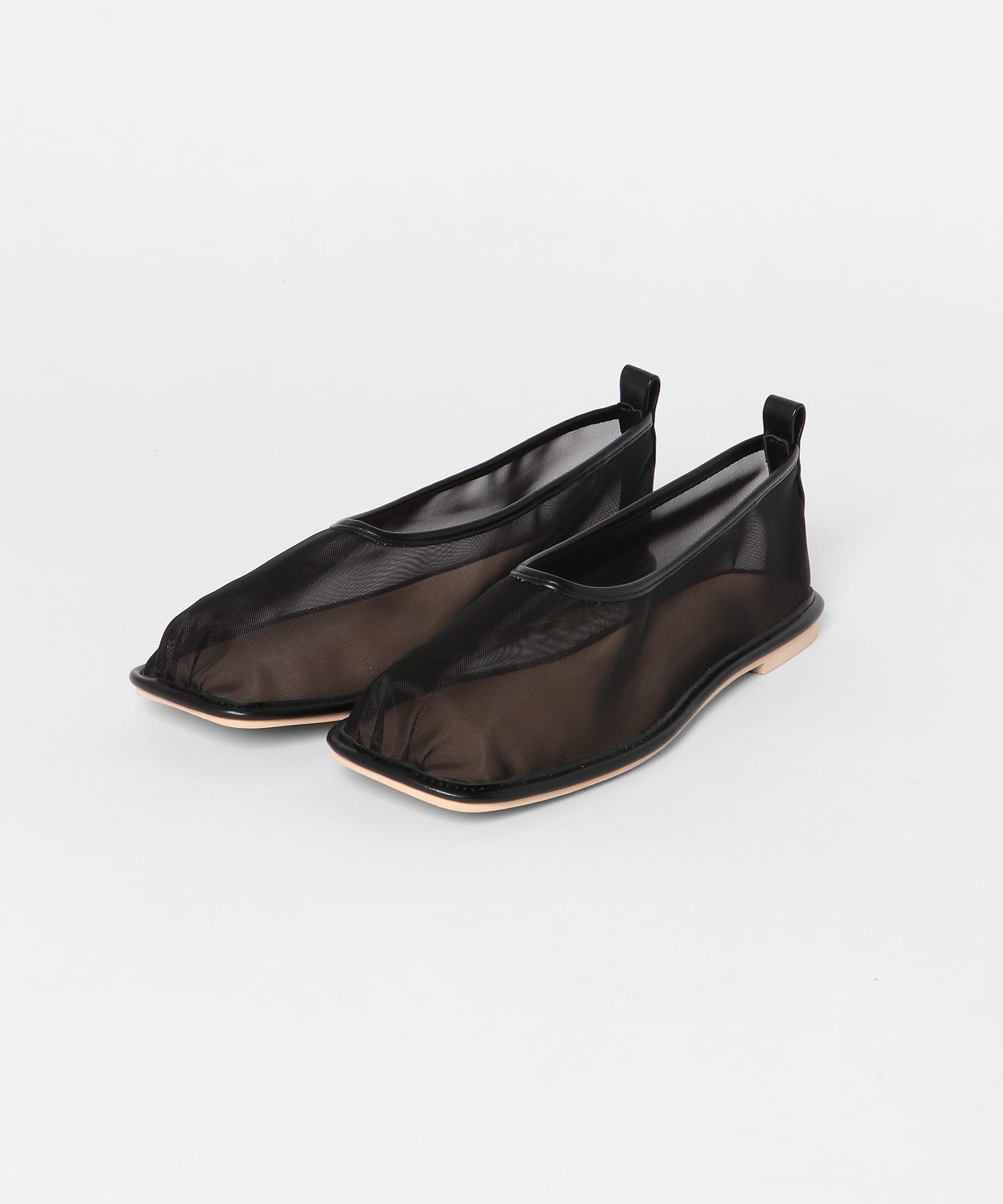 ギャザートゥメッシュシューズ BLACK 37