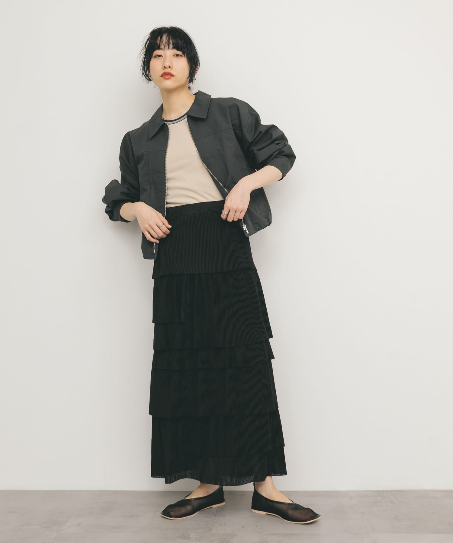 身長：160cm サイズ：one