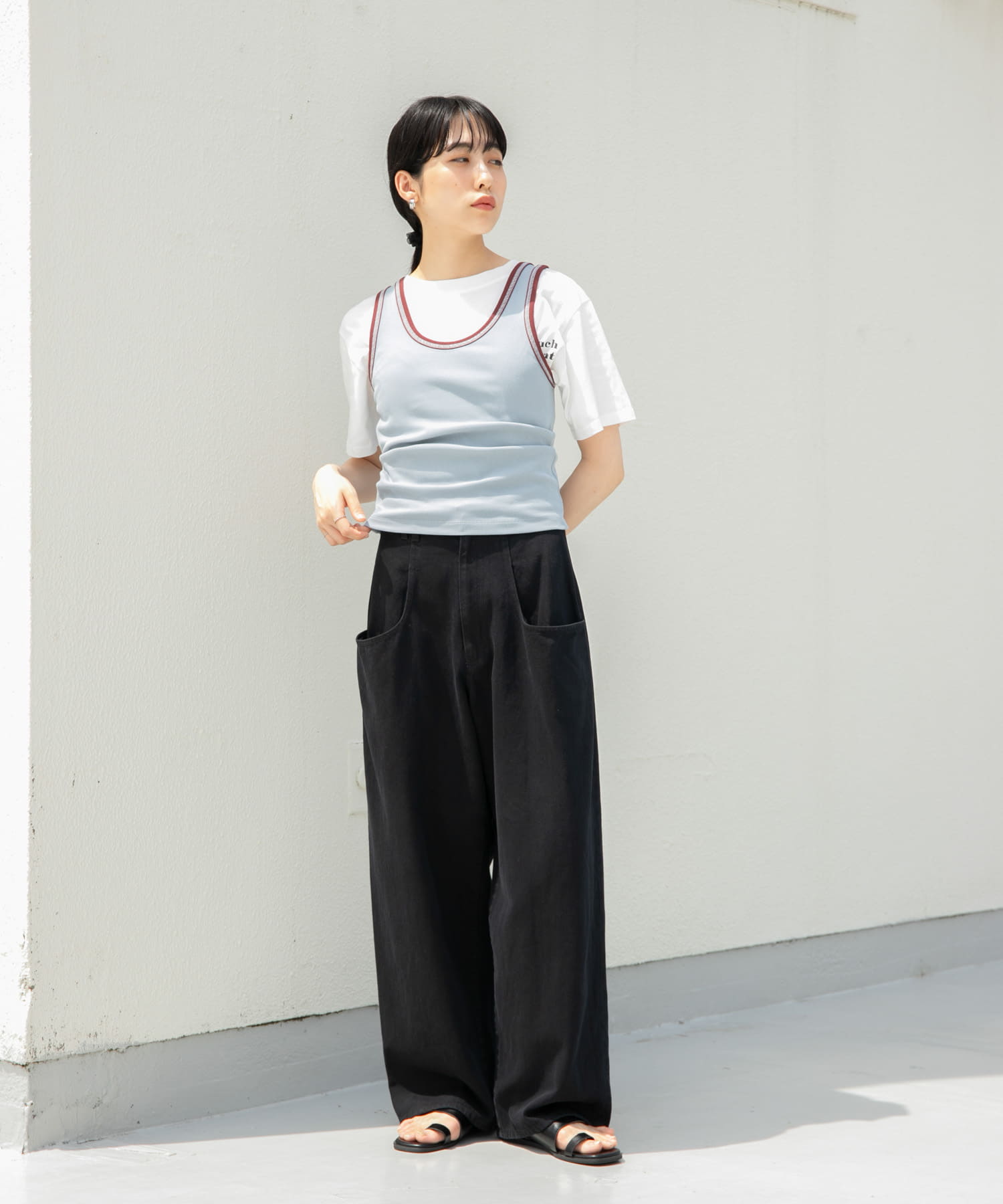 身長：160cm サイズ：one