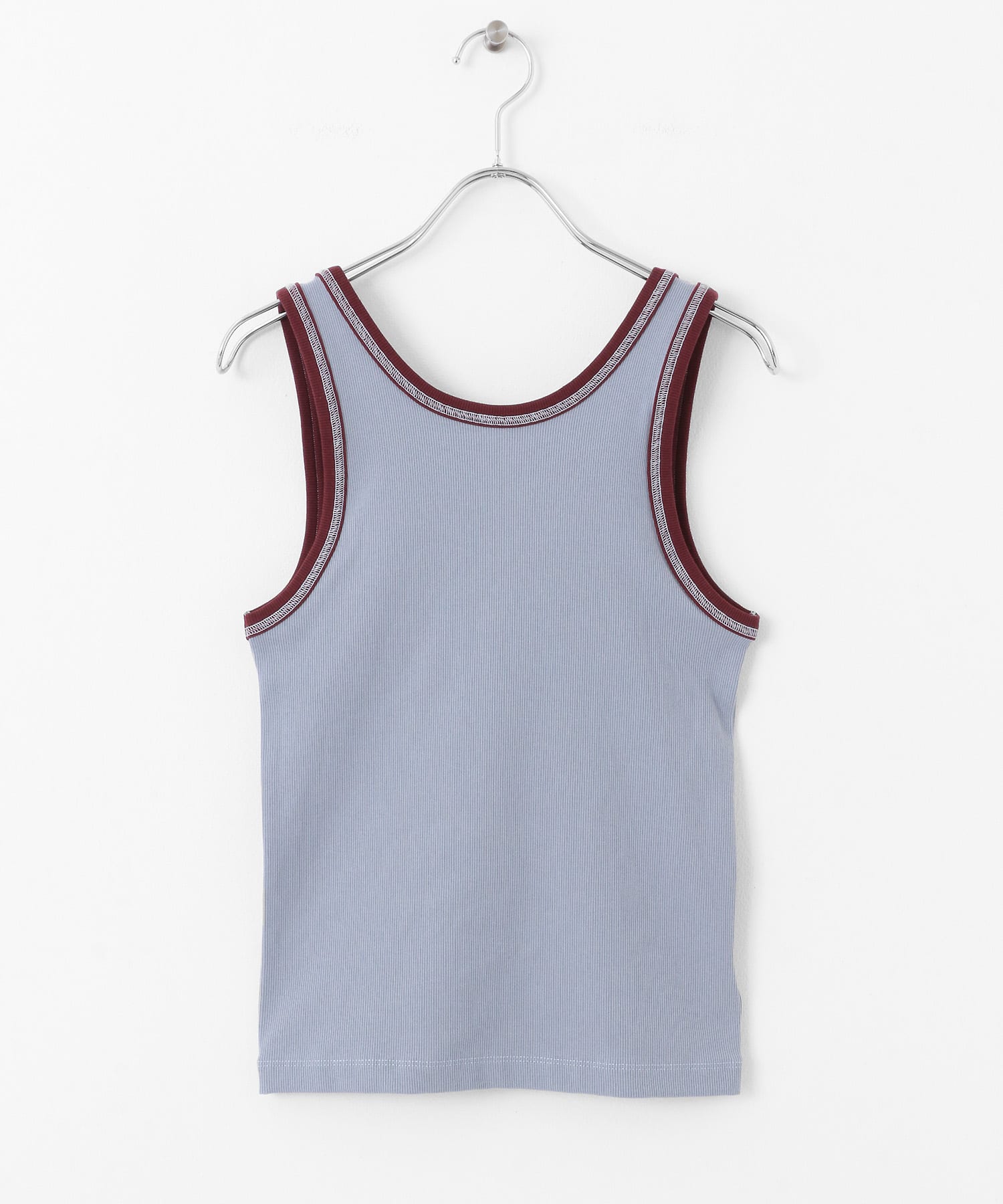 バイカラータンクトップ BLUE GRAY one