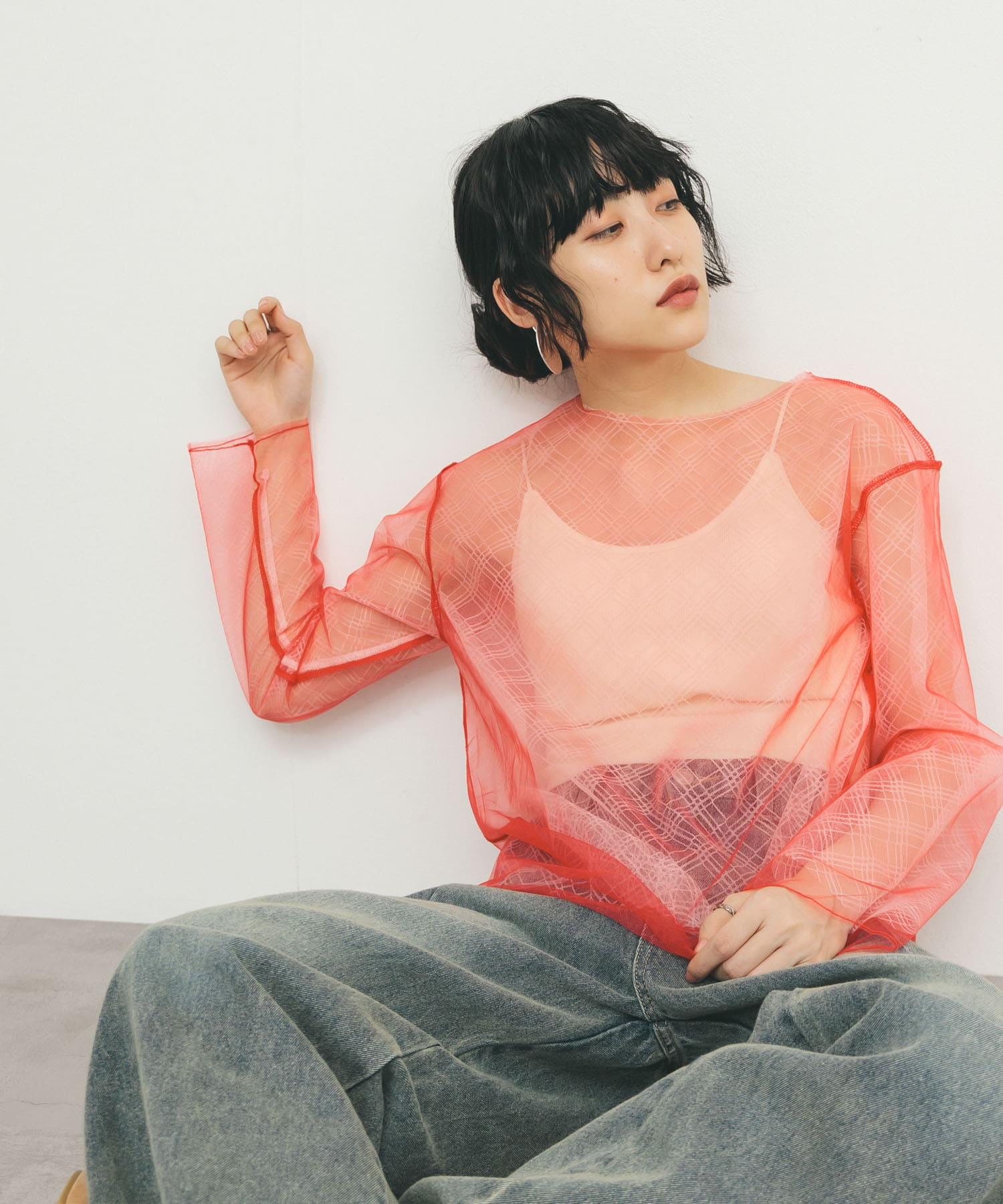 身長：160cm サイズ：one