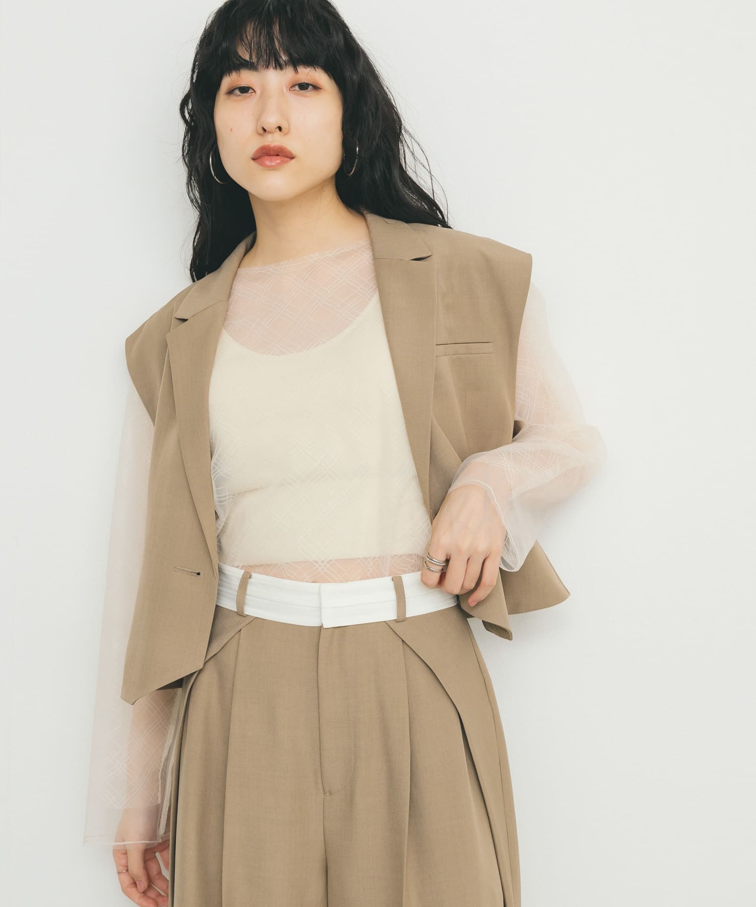 身長：160cm サイズ：one