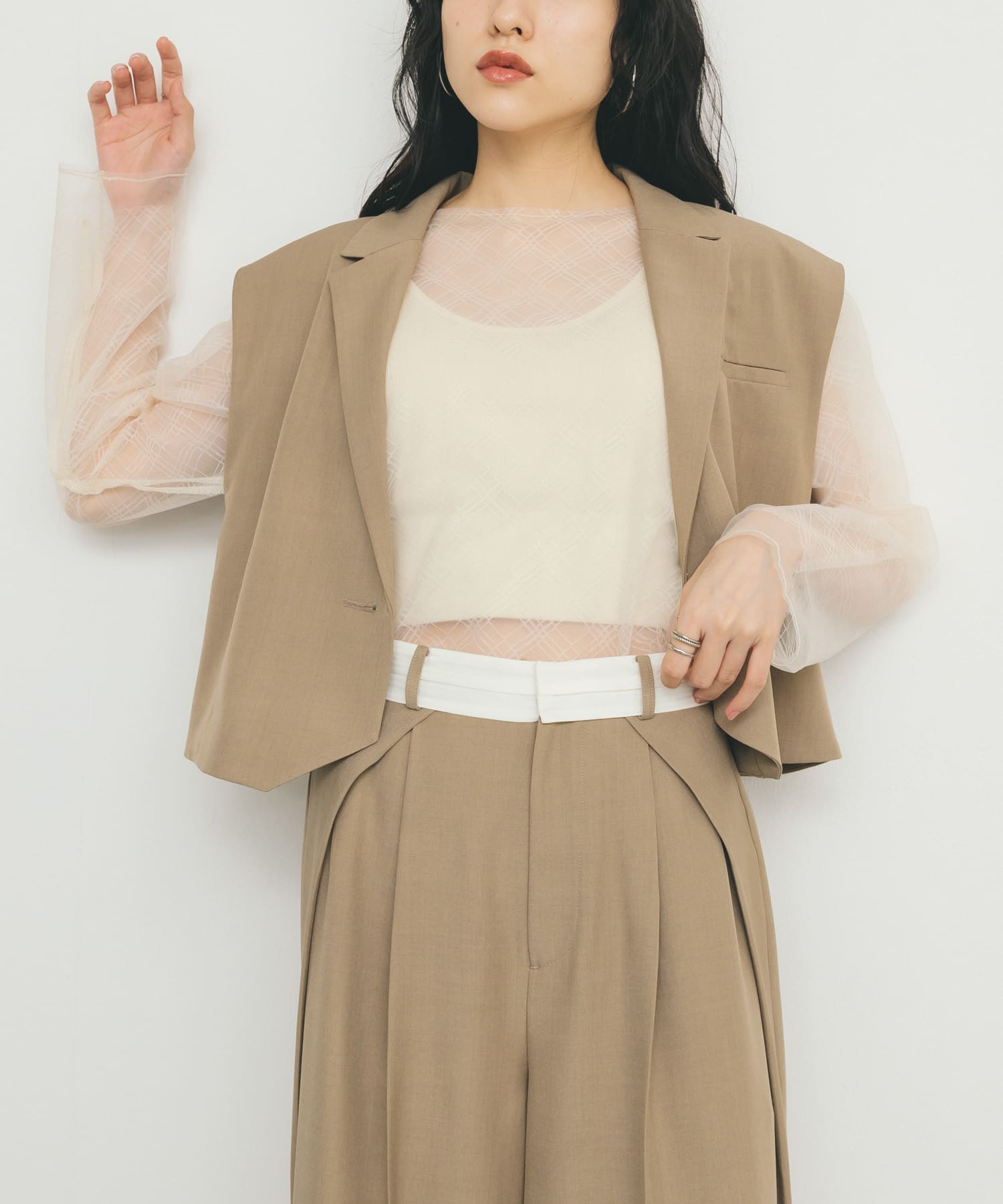身長：160cm サイズ：one