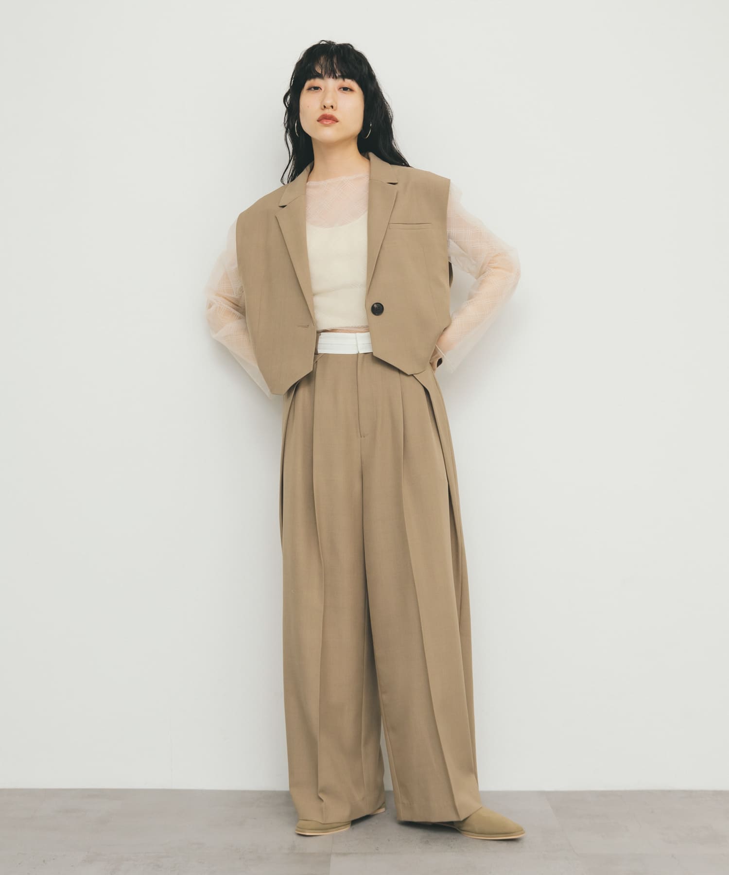身長：160cm サイズ：one