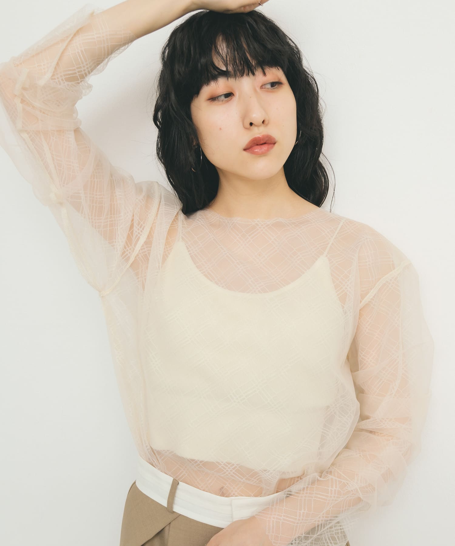 身長：160cm サイズ：one