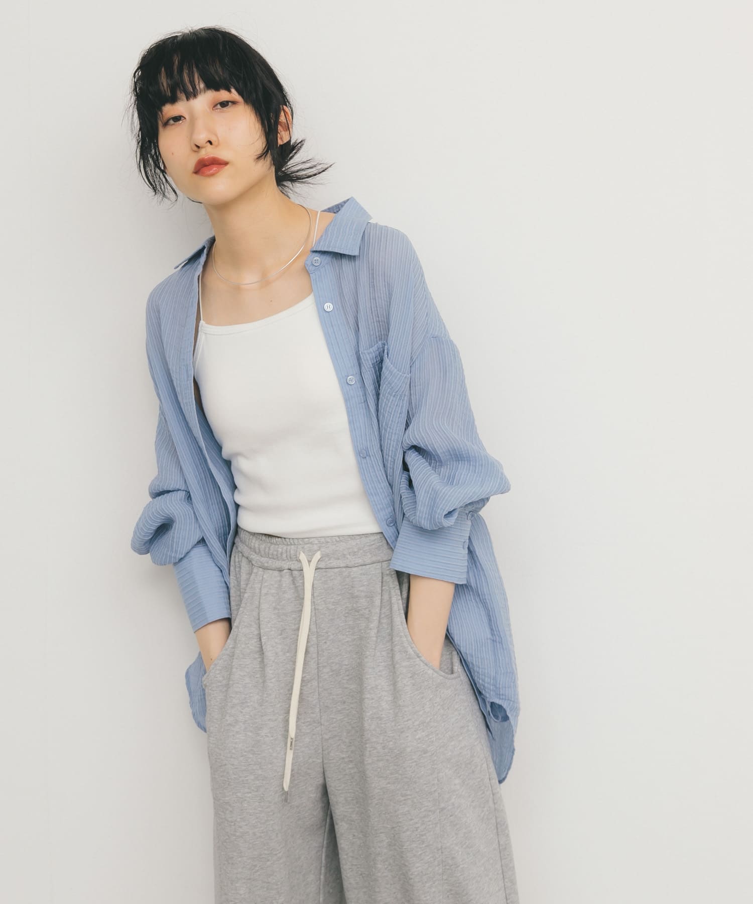 身長：160cm サイズ：one