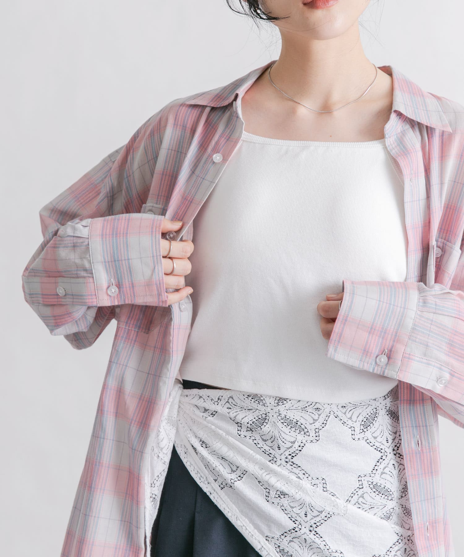 身長：160cm サイズ：one