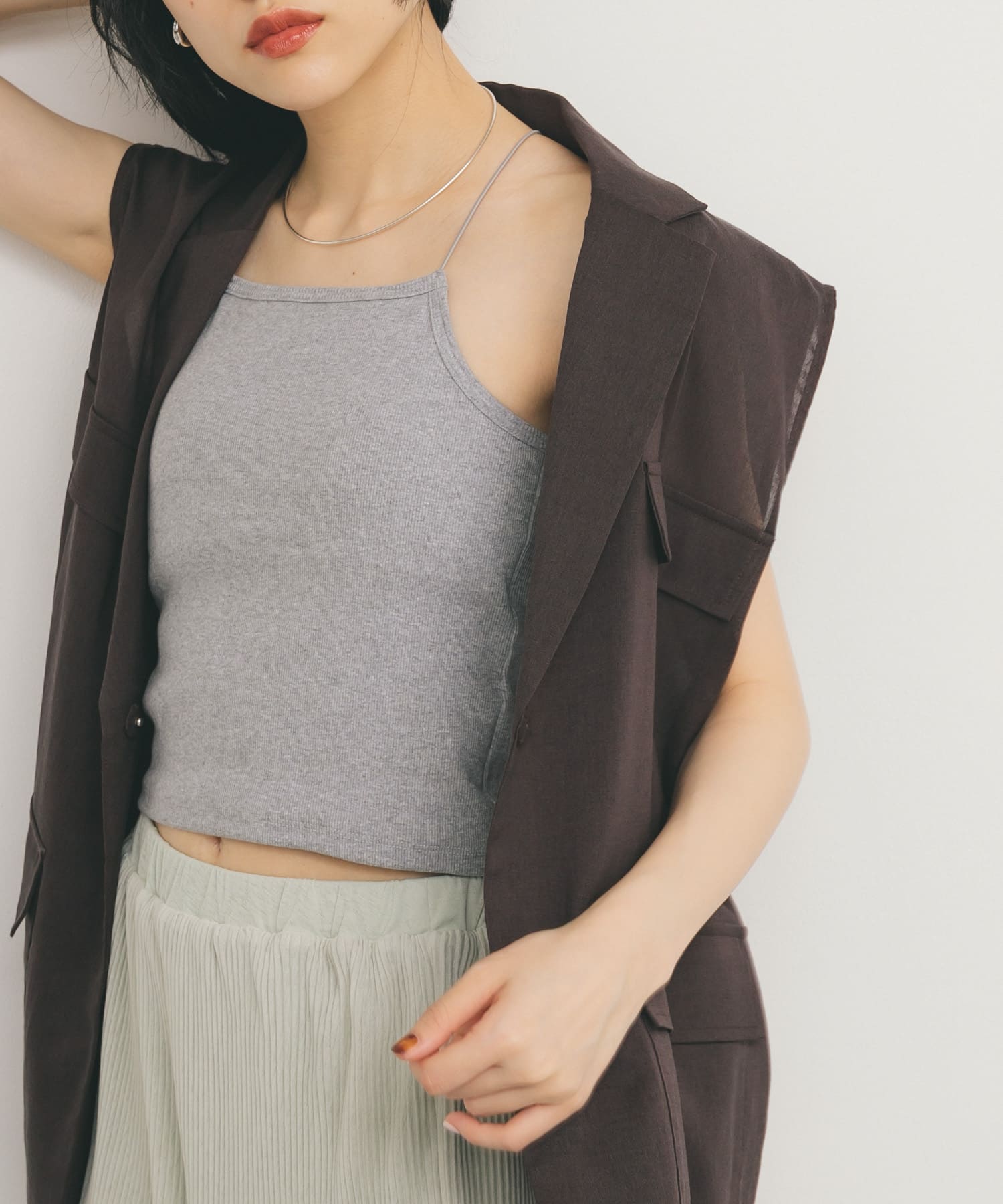 身長：160cm サイズ：one