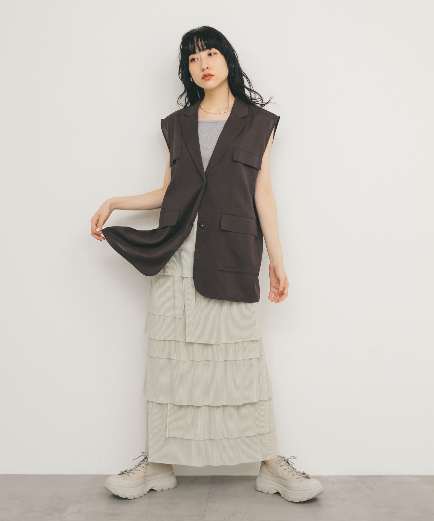 身長：160cm サイズ：one