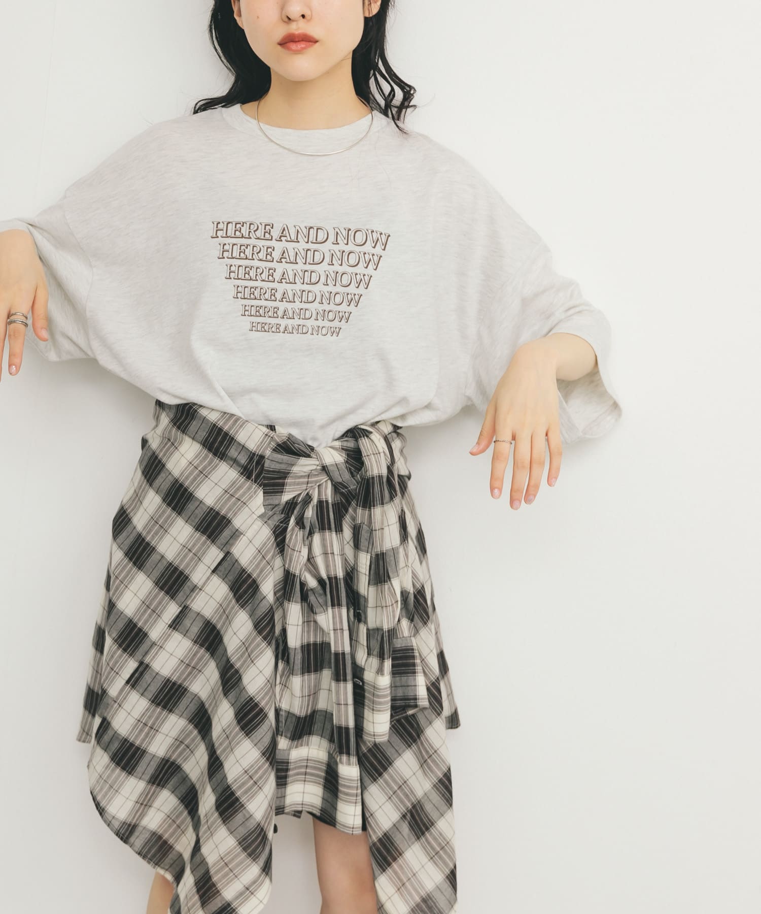 身長：160cm サイズ：one
