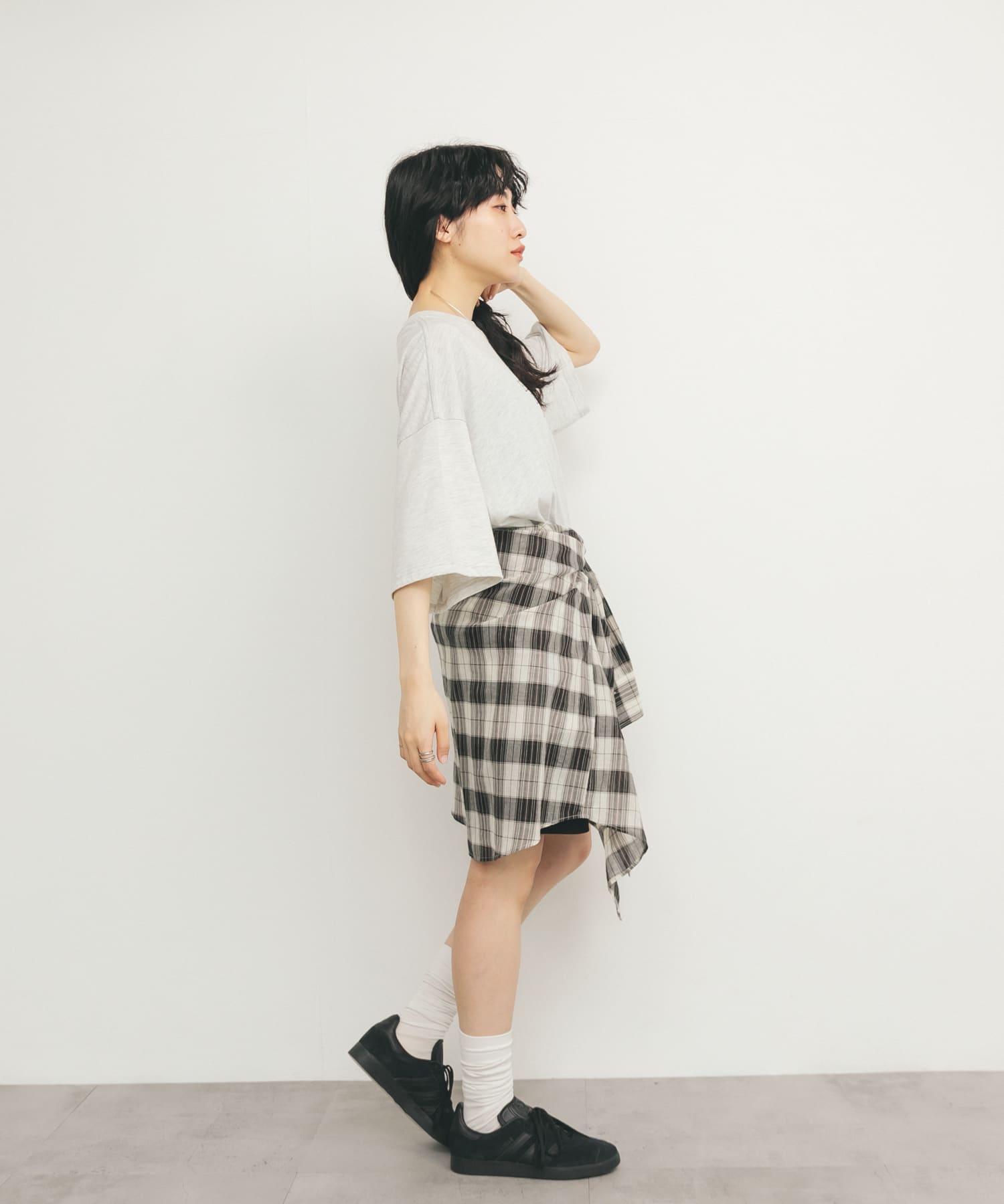 身長：160cm サイズ：one