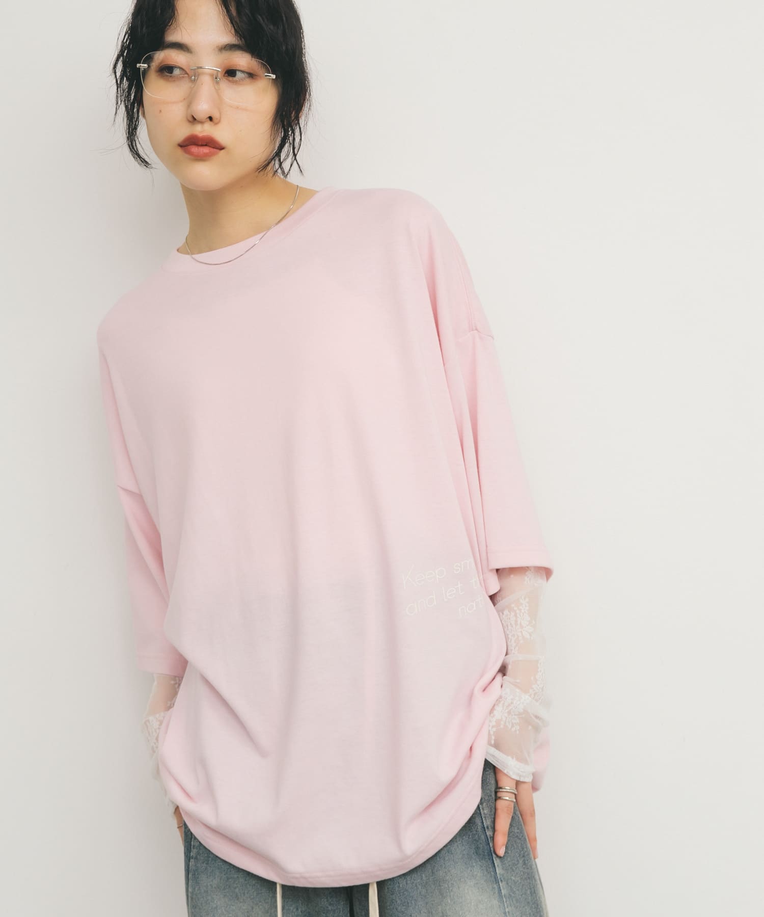 身長：160cm サイズ：one