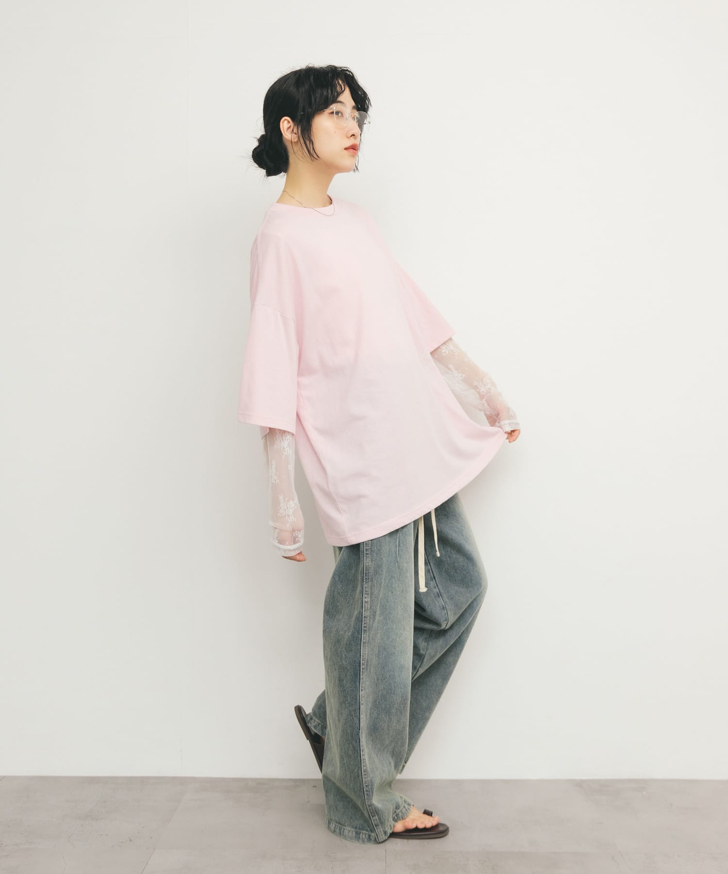 身長：160cm サイズ：one