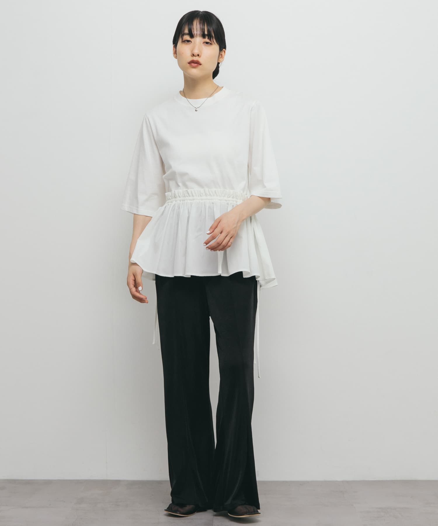 身長：160cm サイズ：one