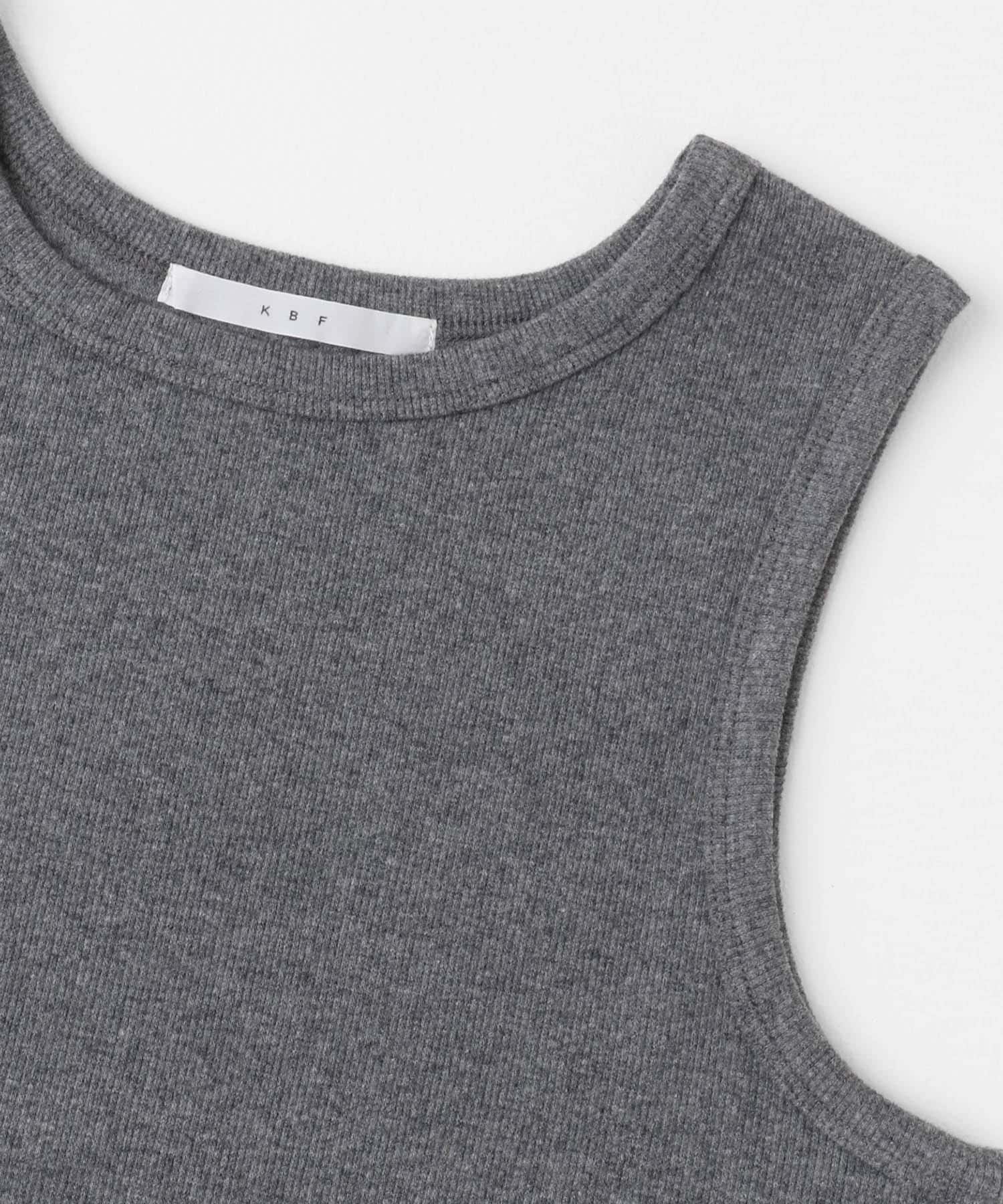 クロップドタンクトップ CHARCOAL one