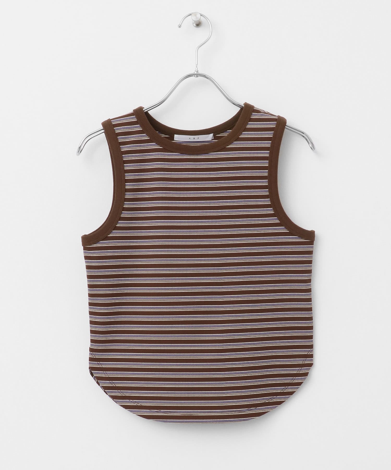 クロップドタンクトップ BRN border one