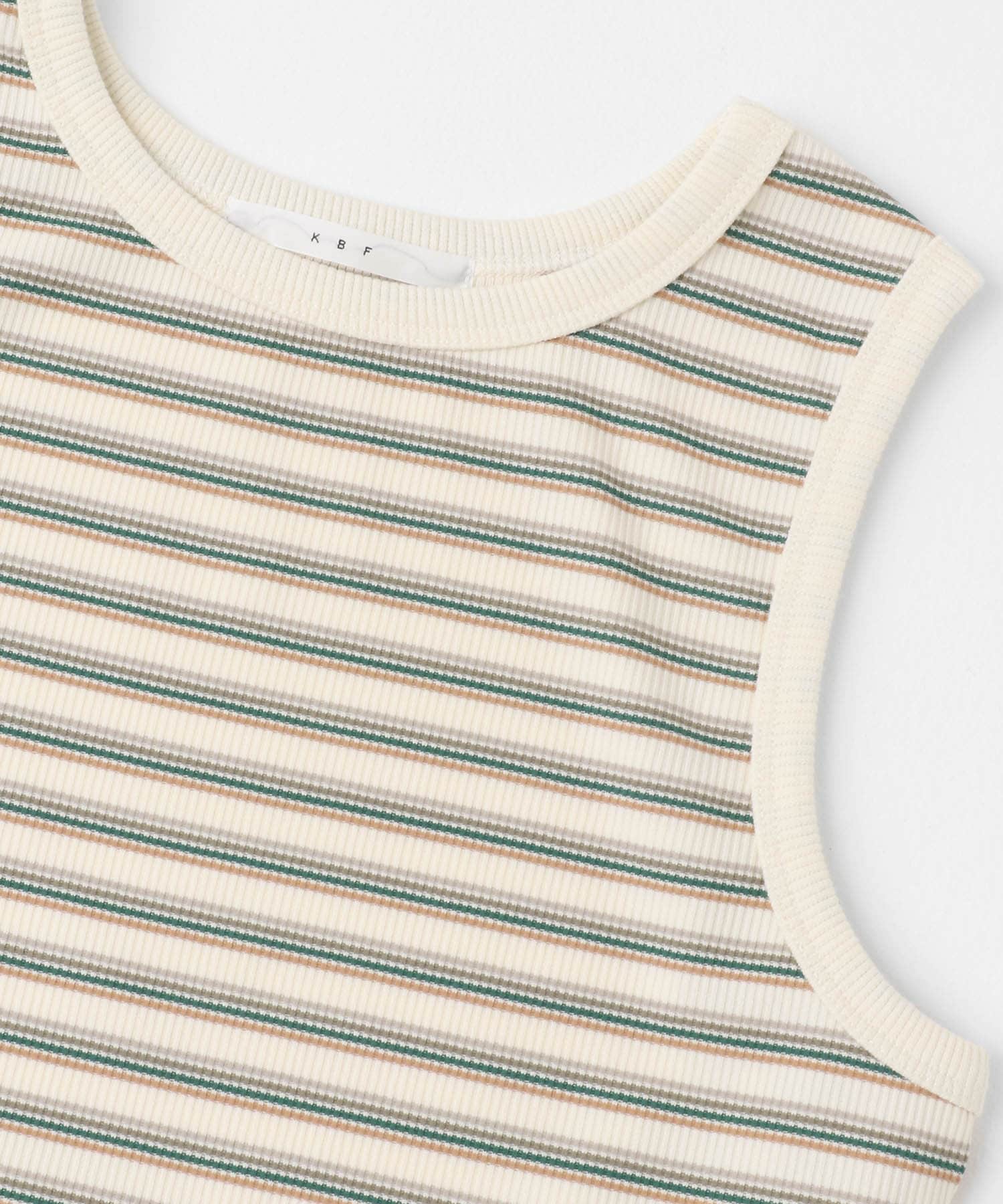 クロップドタンクトップ IVO border one