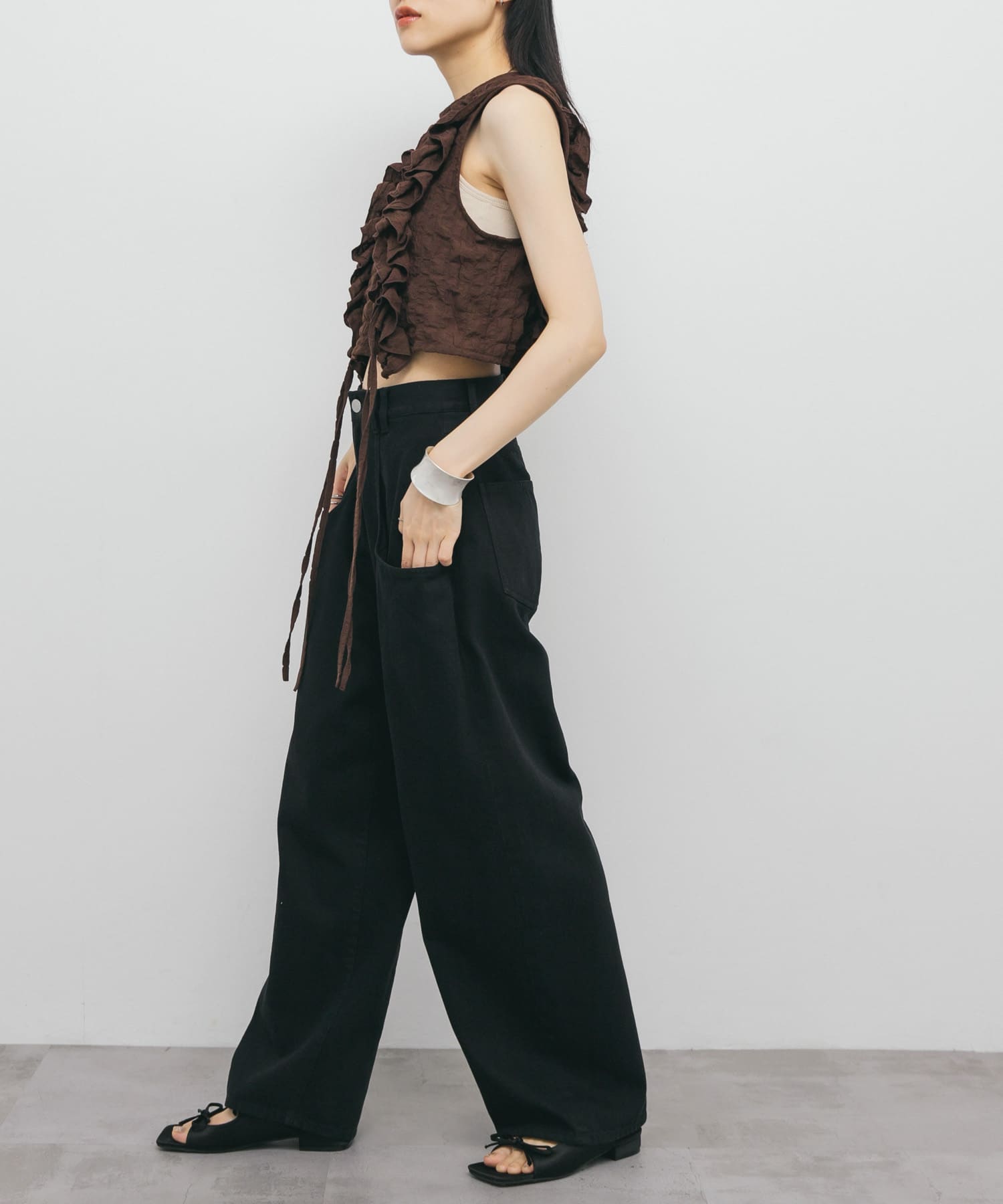 身長：160cm サイズ：one