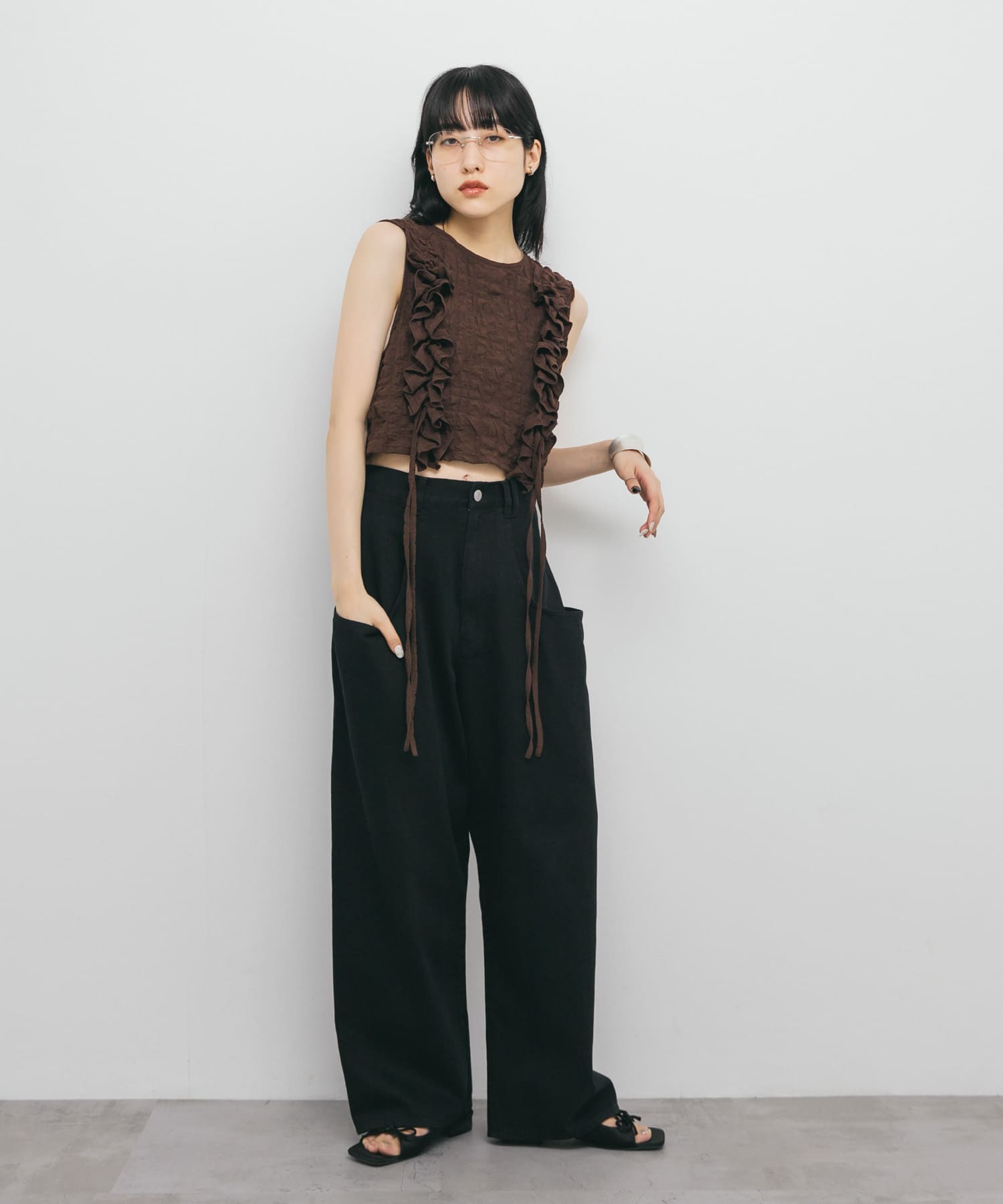 身長：160cm サイズ：one