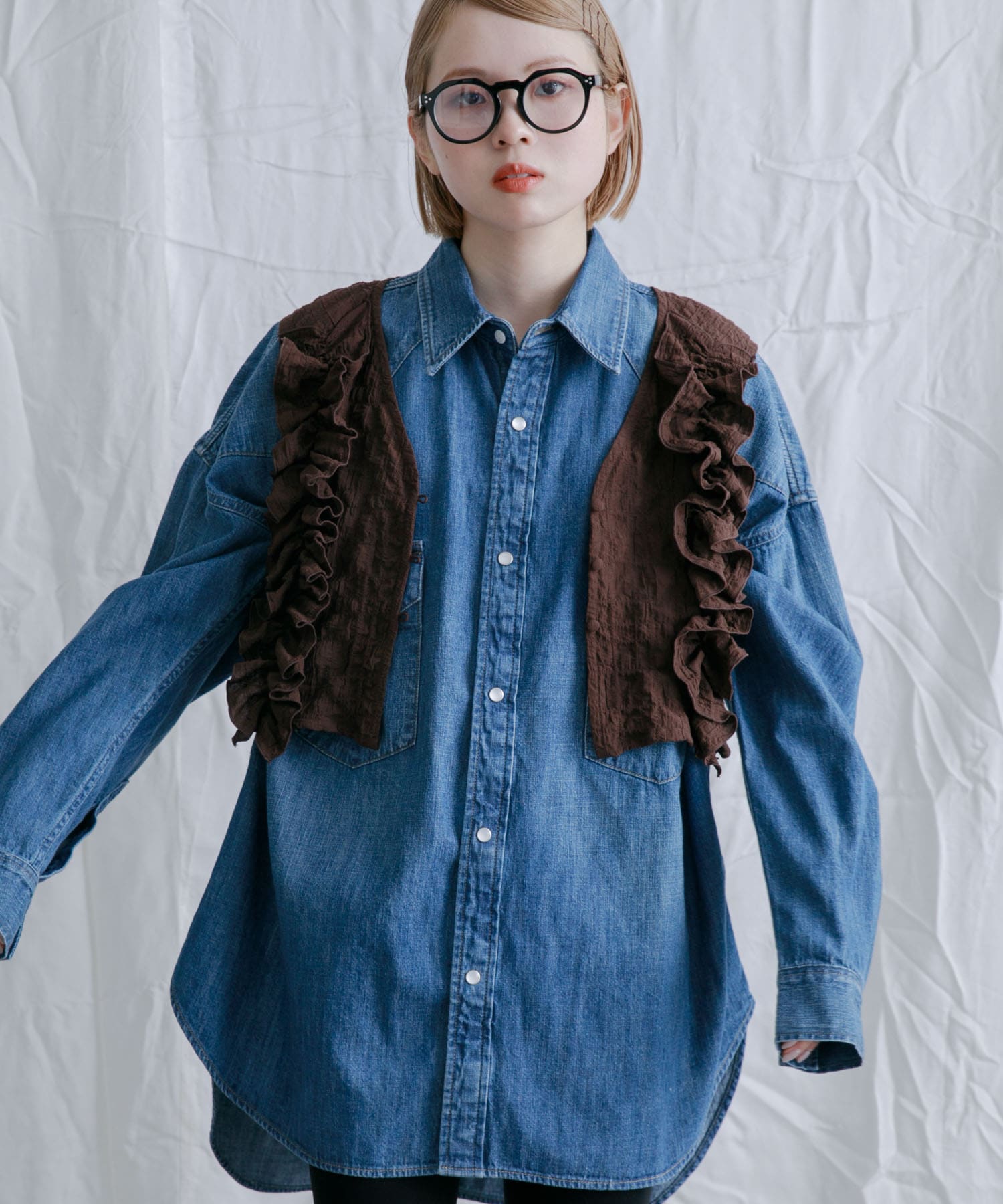 身長：153cm サイズ：one