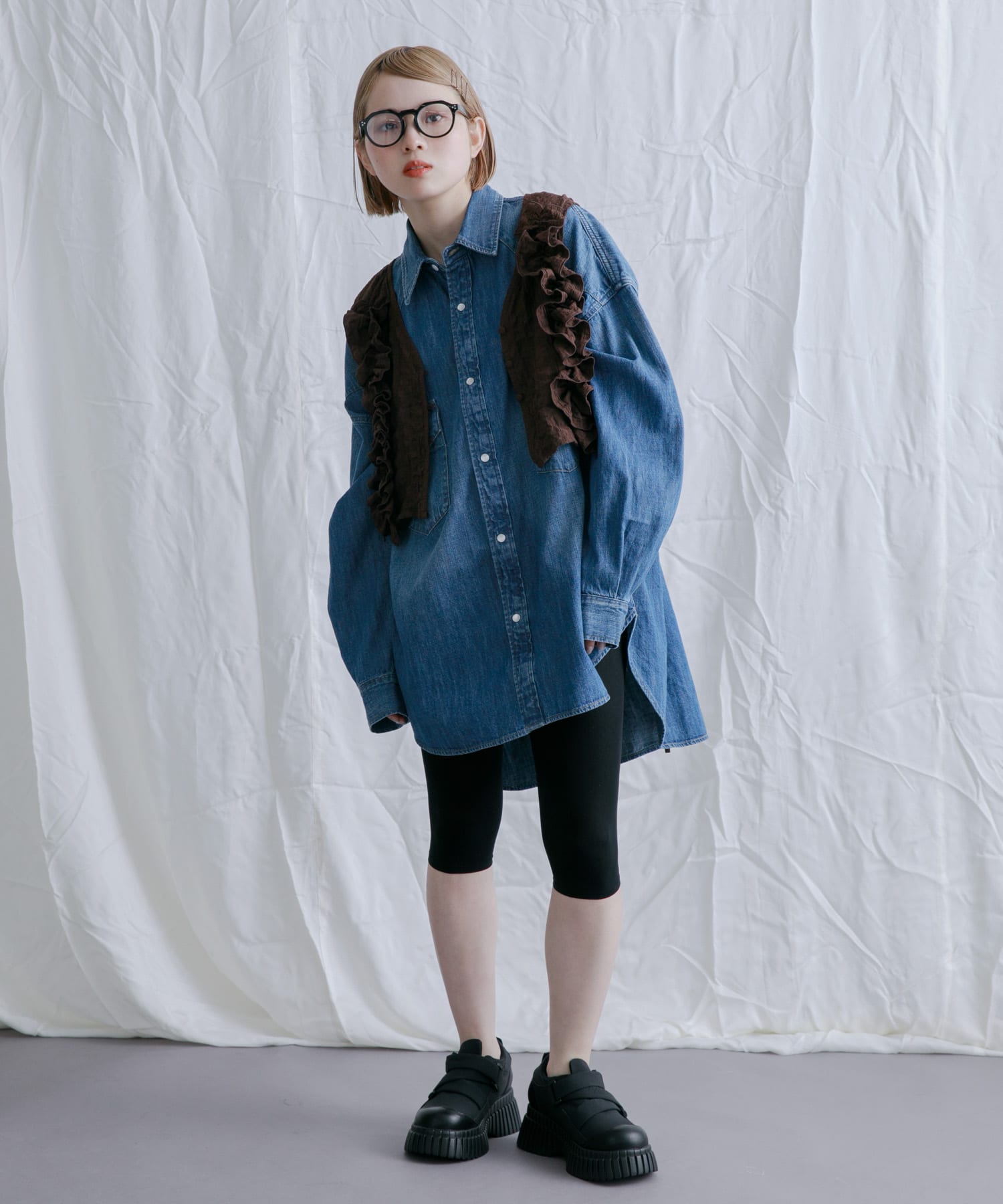 身長：153cm サイズ：one