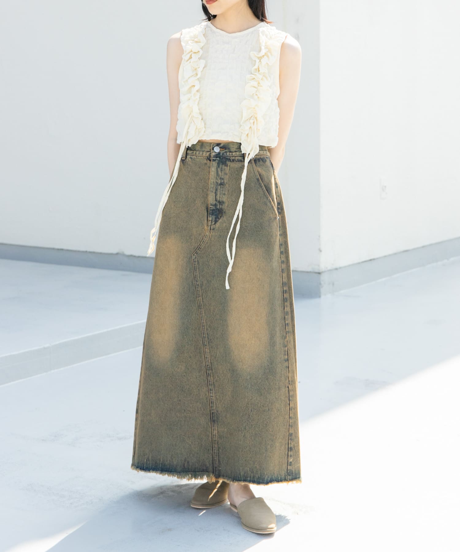 身長：160cm サイズ：one